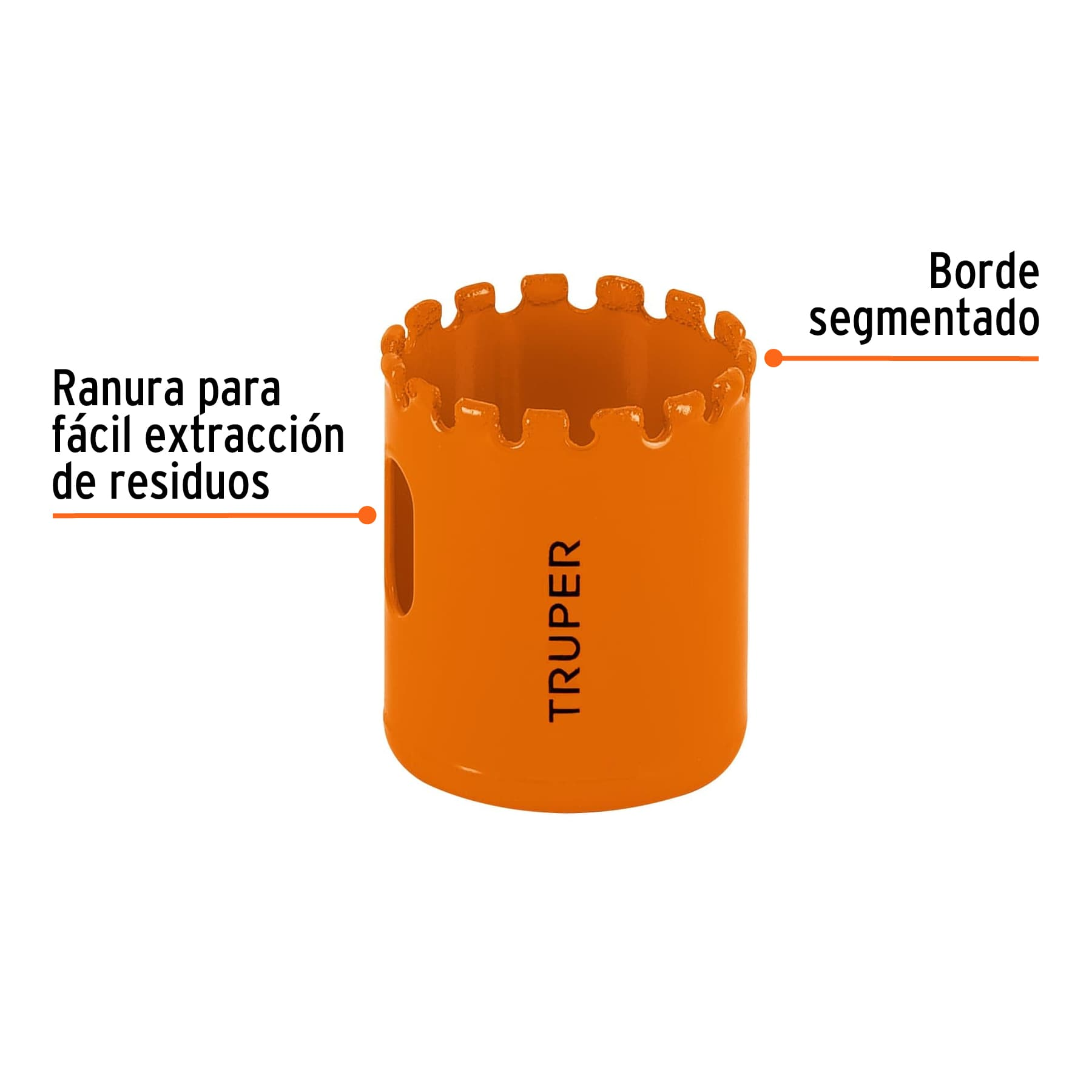 Brocasierra diamante, borde segmentado 1-1/2'