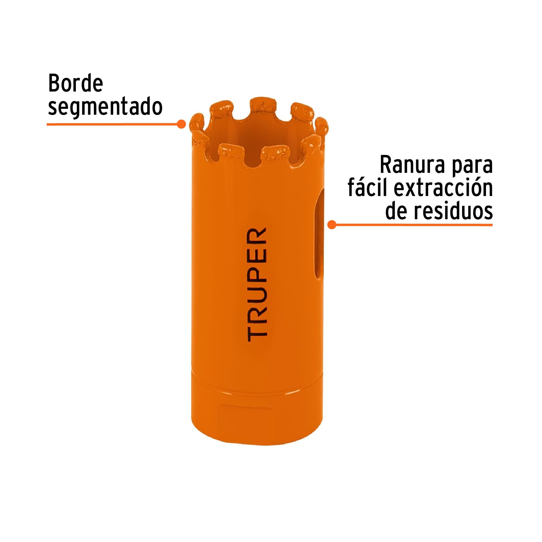 Brocasierra diamante, borde segmentado 7/8'