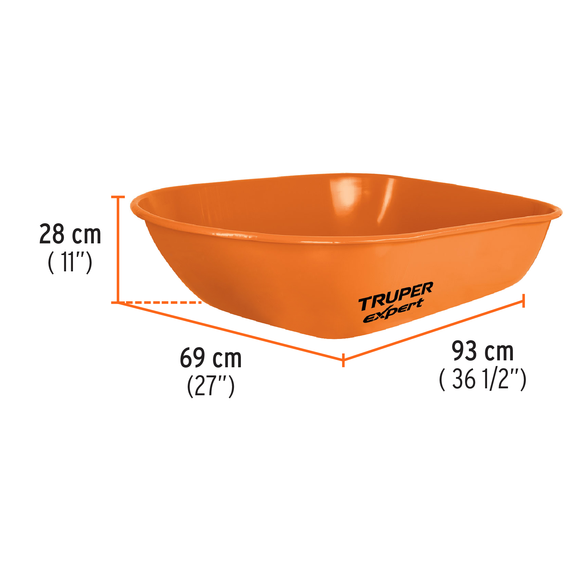 Carretilla 5.5 ft3, súper reforzada,Truper Expert