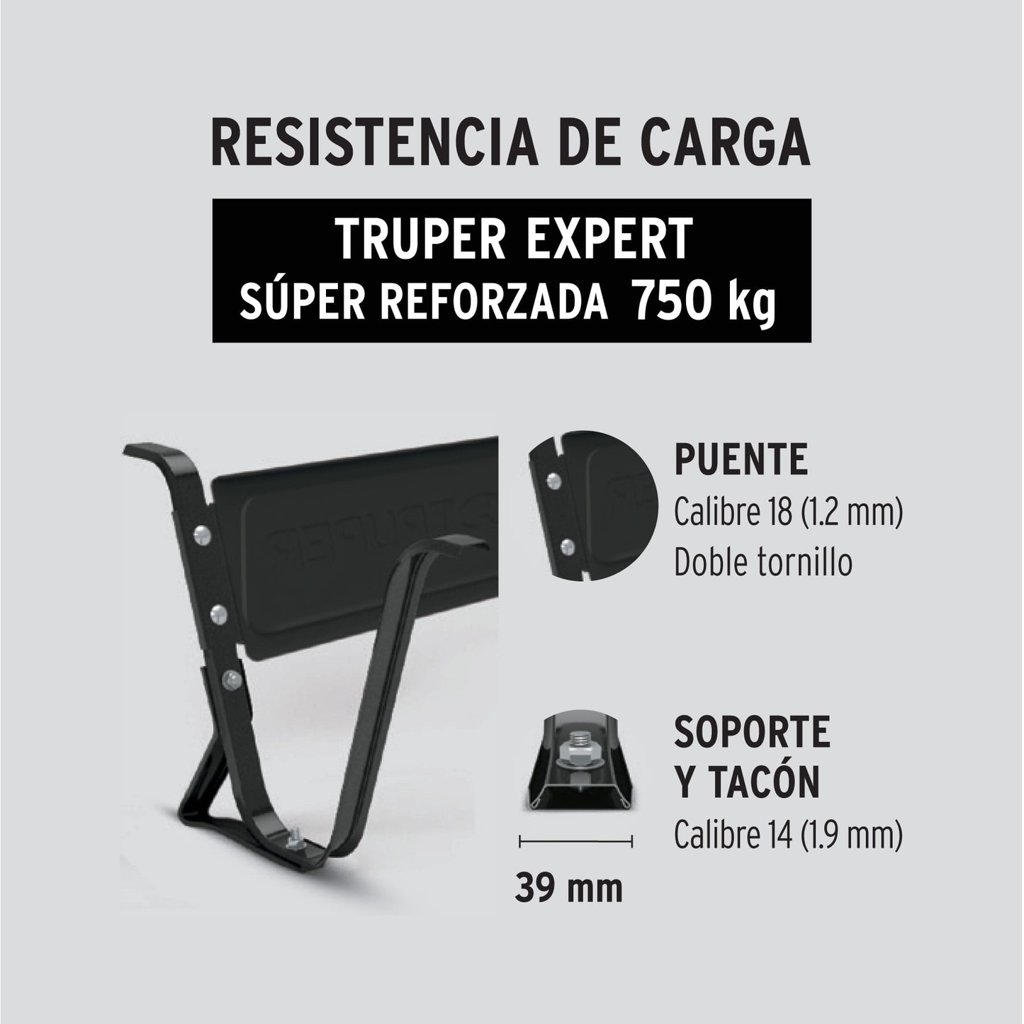 Carretilla 6 ft3,súper reforzada,Expert