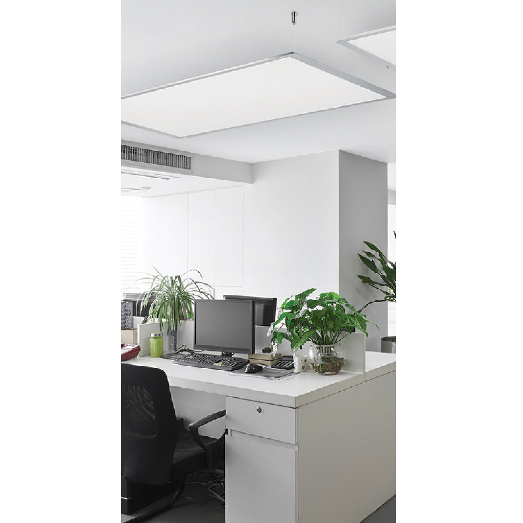 Panel delgado colgante de LED 45 W 60 x 60 cm luz neutra
