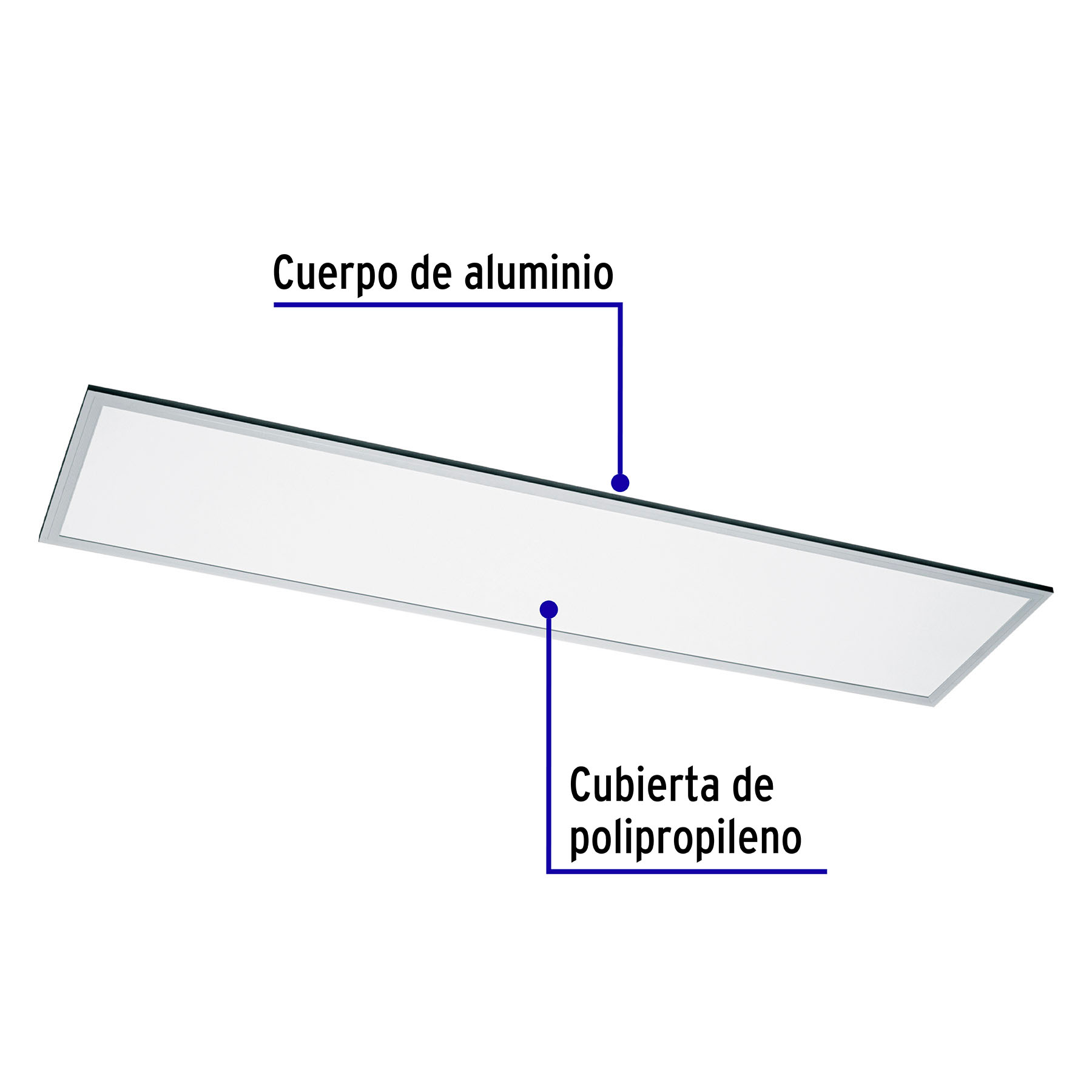 Panel delgado colgante de LED 45 W 30 x 120 cm luz neutra