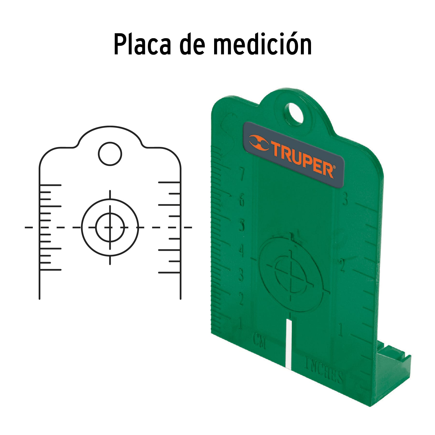 Nivel láser verde 30 m, con 2 puntos de plomada