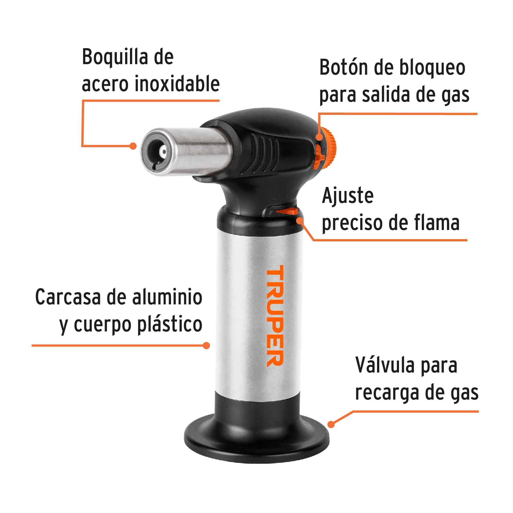 Mini Soplete recargable de gas butano