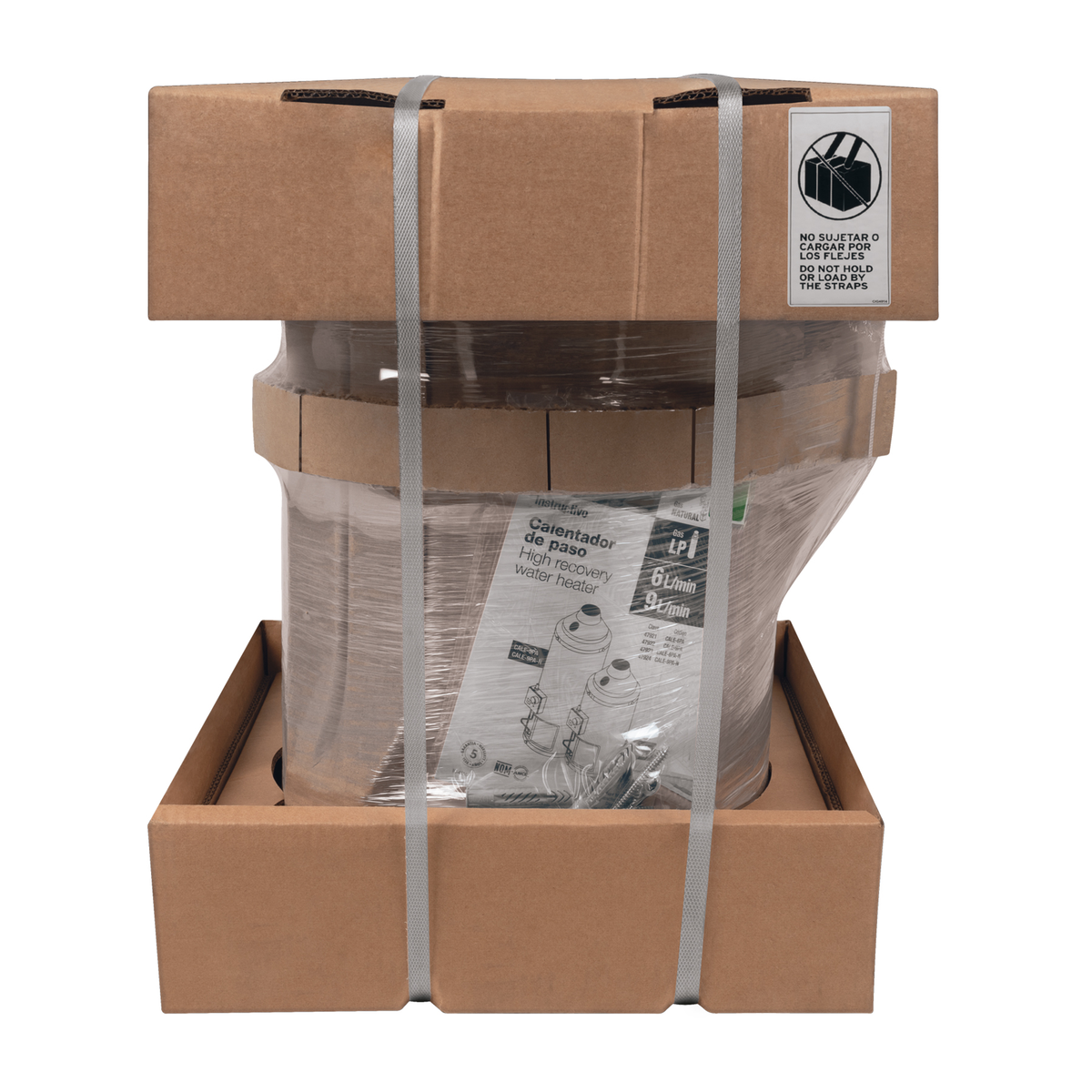 Calentador de paso, rápida recup, 6L, 1 serv, gas nat, FOSET