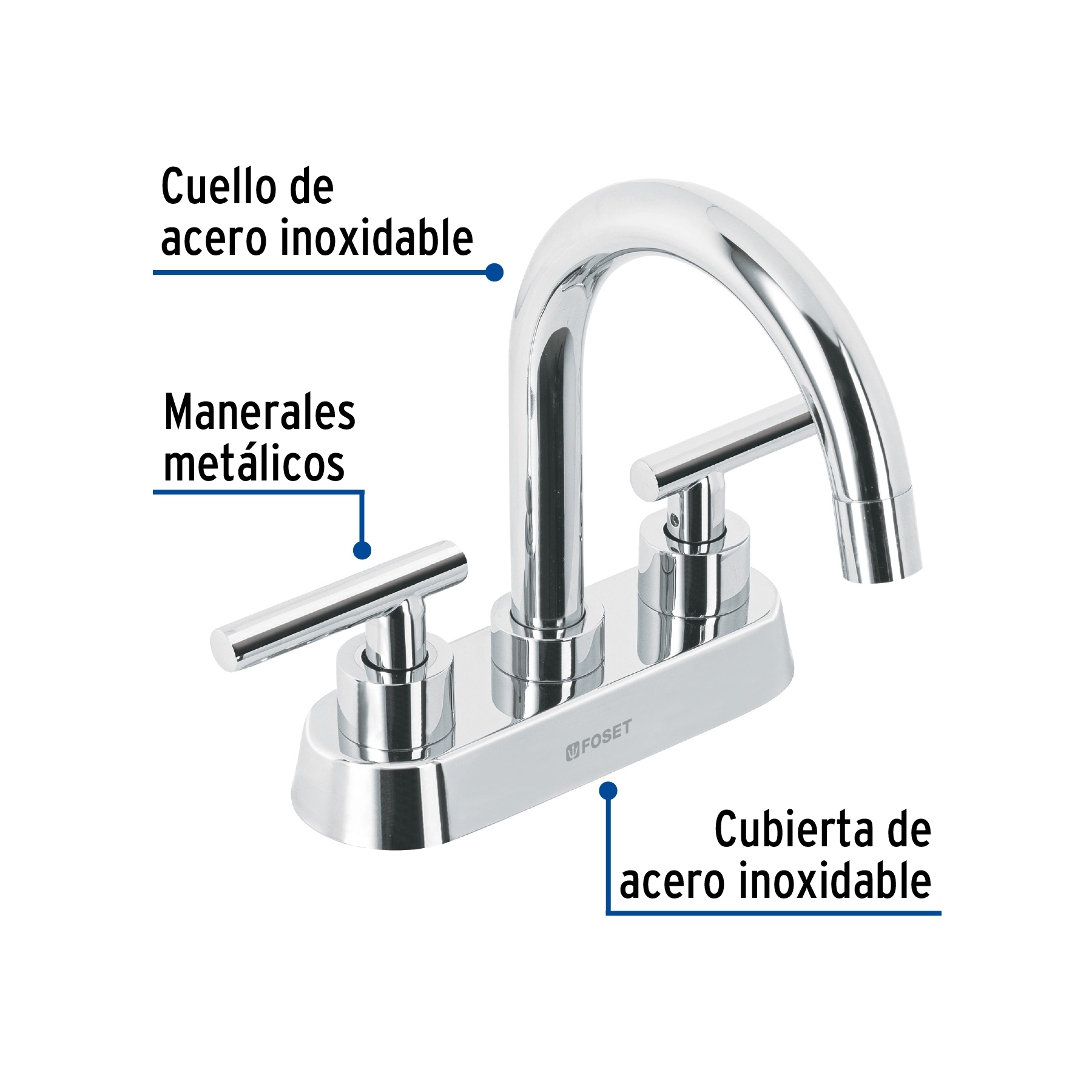 Mezcladora p/lavabo, bar, manerales palanca, cromo, Tubig