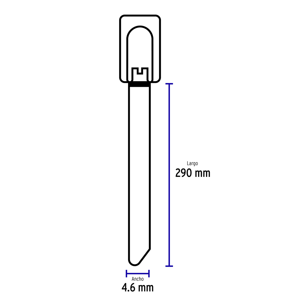 Cincho de acero inoxidable 29 cm, 200 lb, 10 pzas