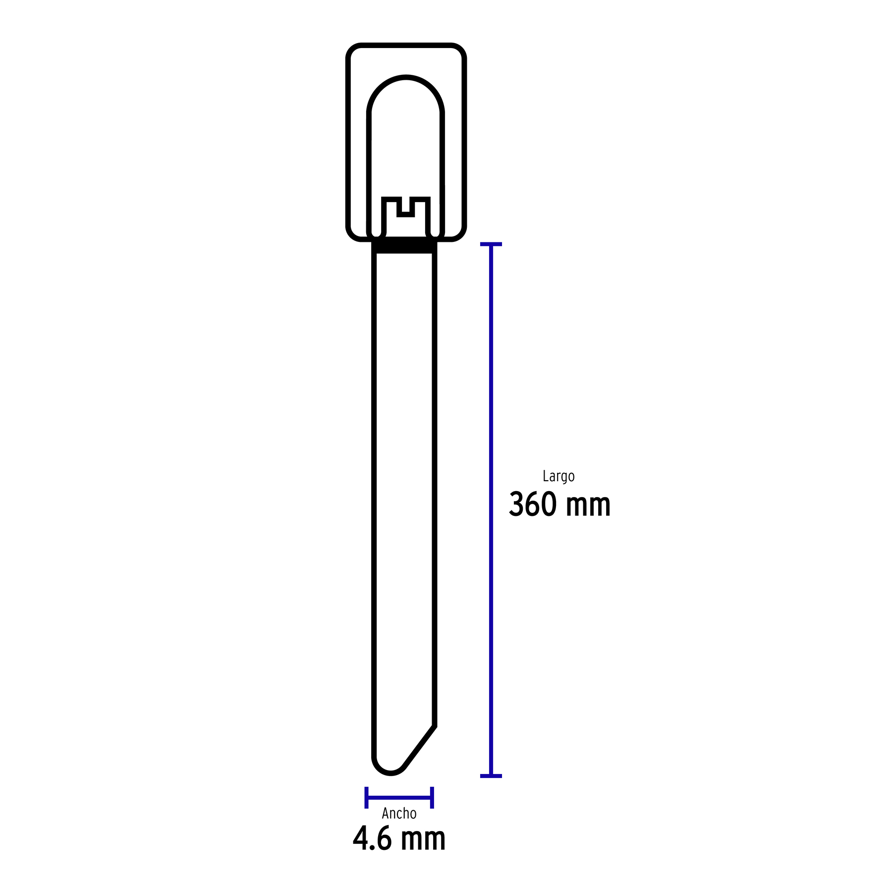 Cincho de acero inoxidable 36 cm, 200 lb, 10 pzas