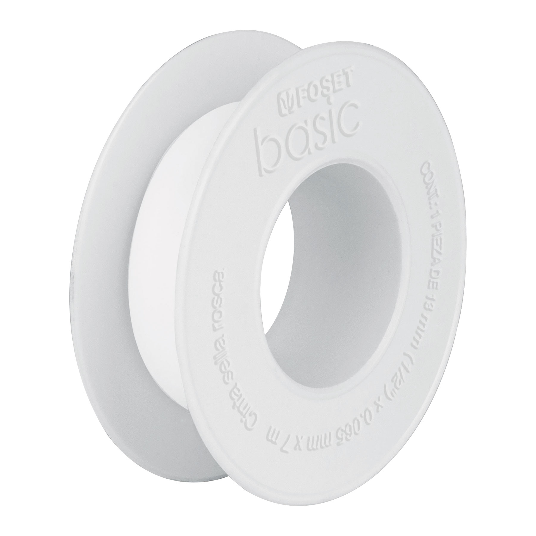 Cinta sella roscas 3/4' x 7 m, uso general, Foset Basic