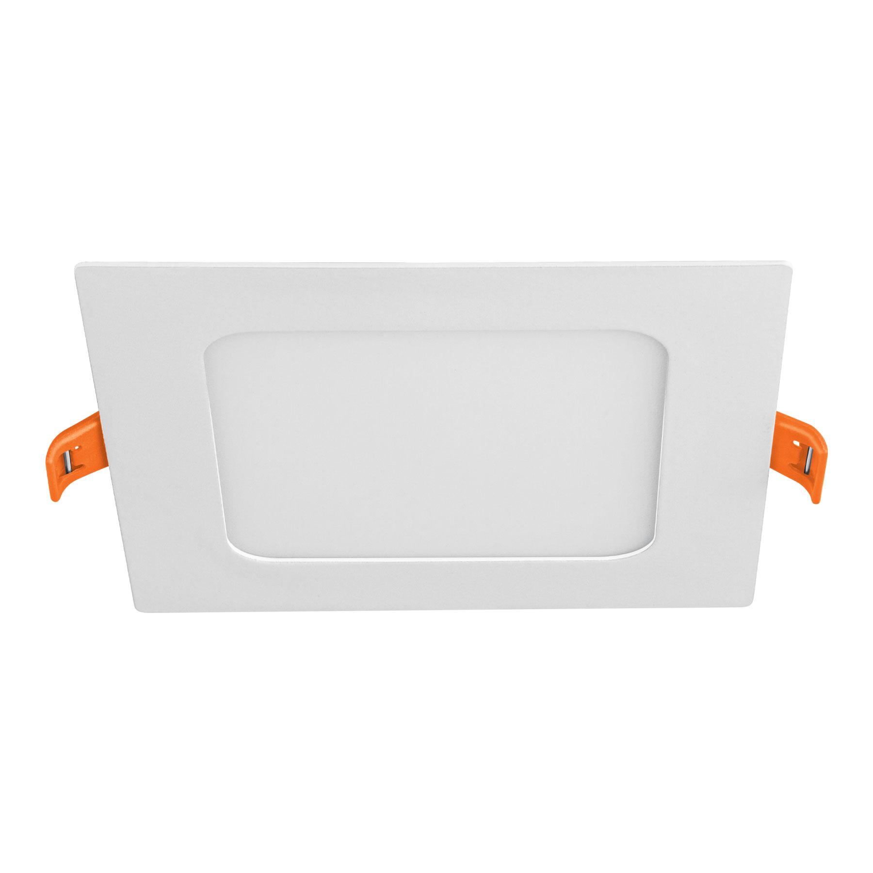 Luminario ultradelgado cuadrado p/empotrar 6W, luz cálida