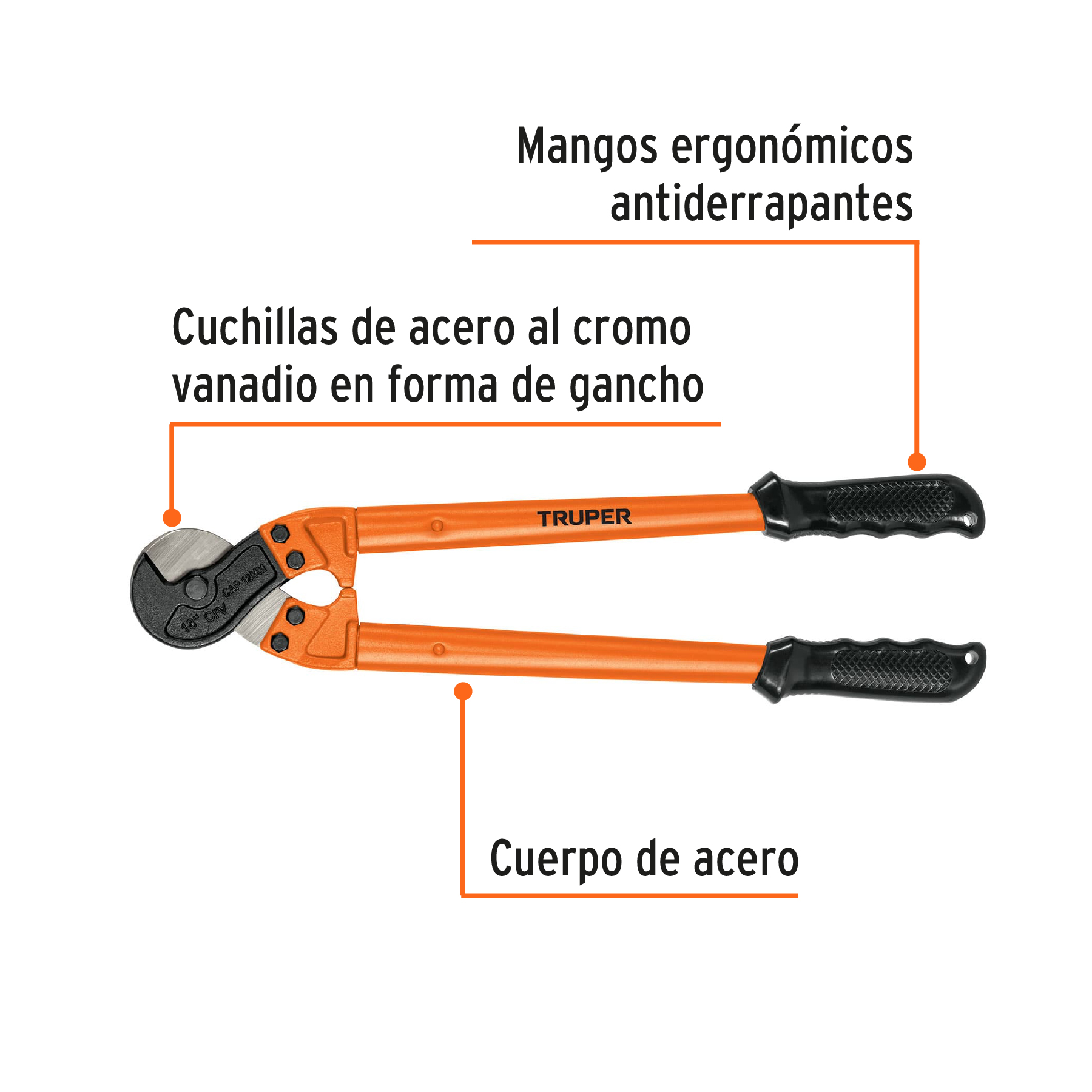 Cortador de cable y alambre, 18'