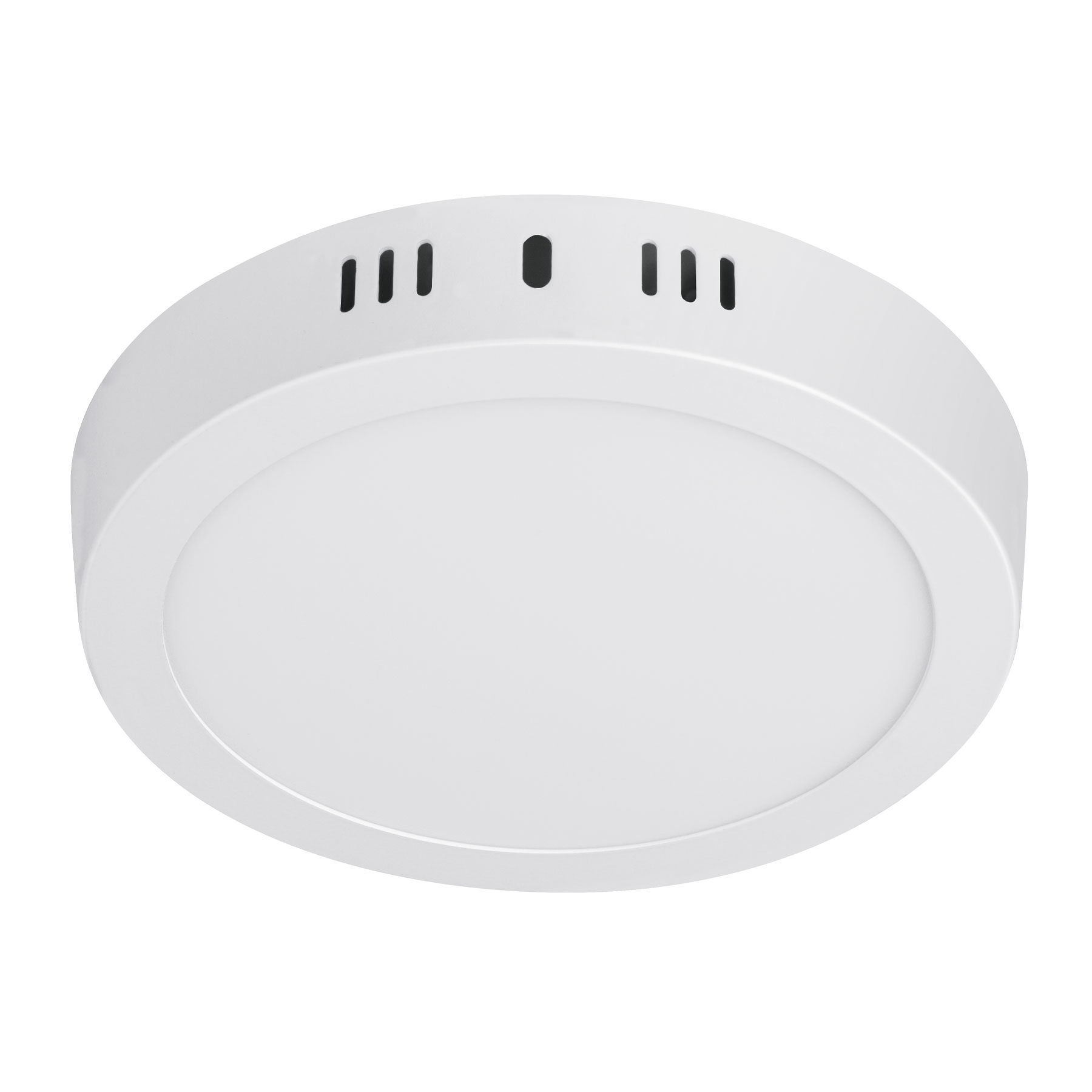 Luminario blanco de LED 12 W redondo tipo plafón luz cálida