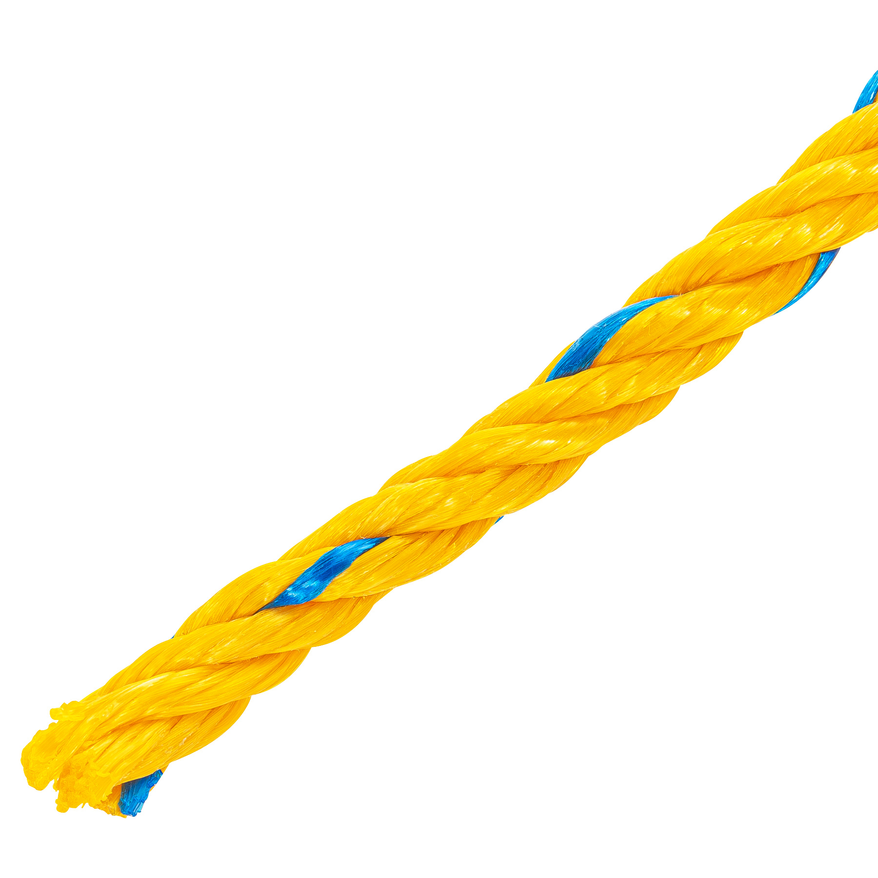 Cuerda torcida de polipropileno, amarilla, 11mm, 18m