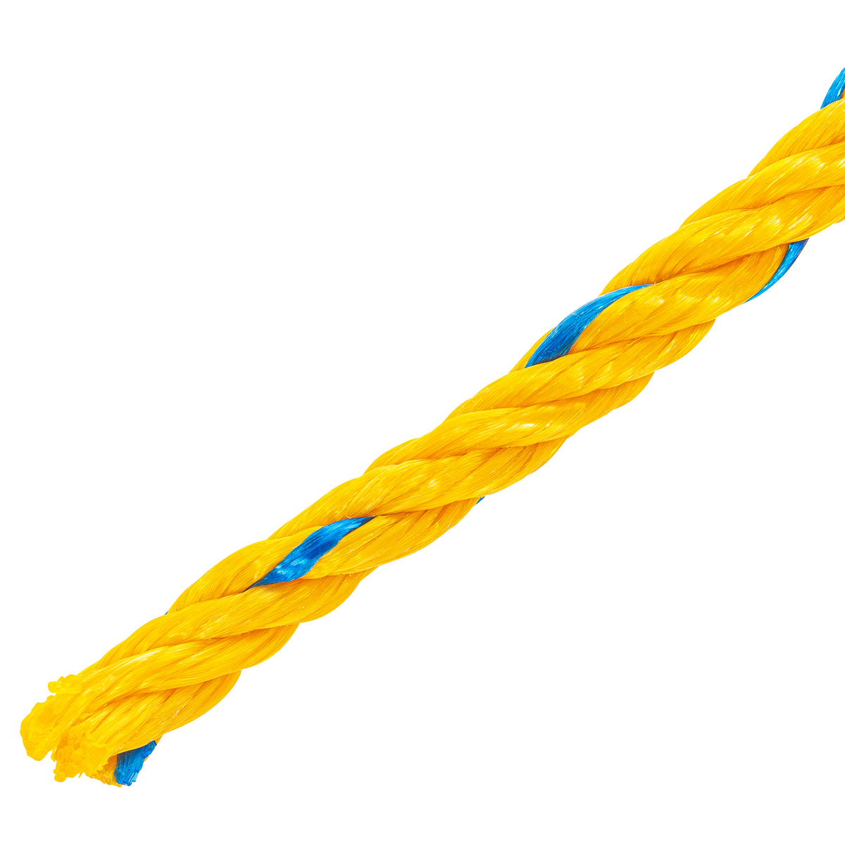 Cuerda torcida de polipropileno, amarilla, 11mm, 18m