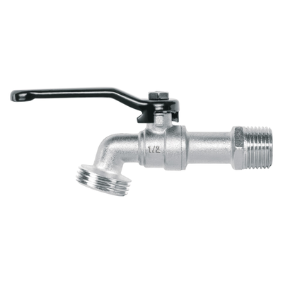 Llave de esfera de zinc 1/2", 110 g, s/adaptador, PRETUL