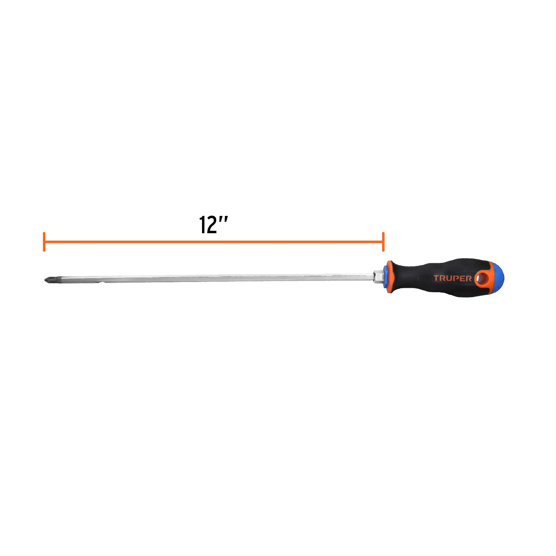DESARMADOR DE CRUZ MANGO COMFORT GRIP 1/4"X12"