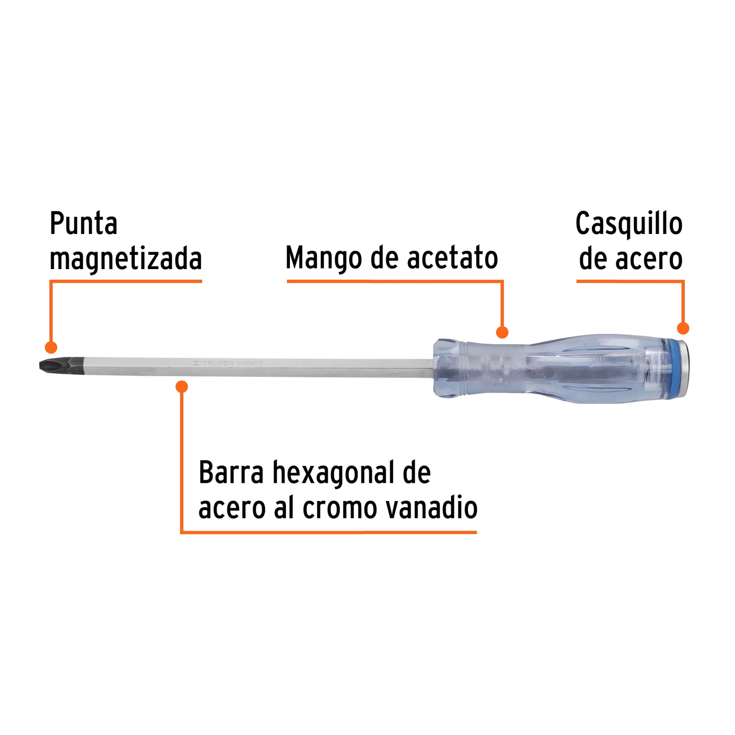DESARMADOR DE GOLPE 3/8"X8" BARRA HEXAGONAL