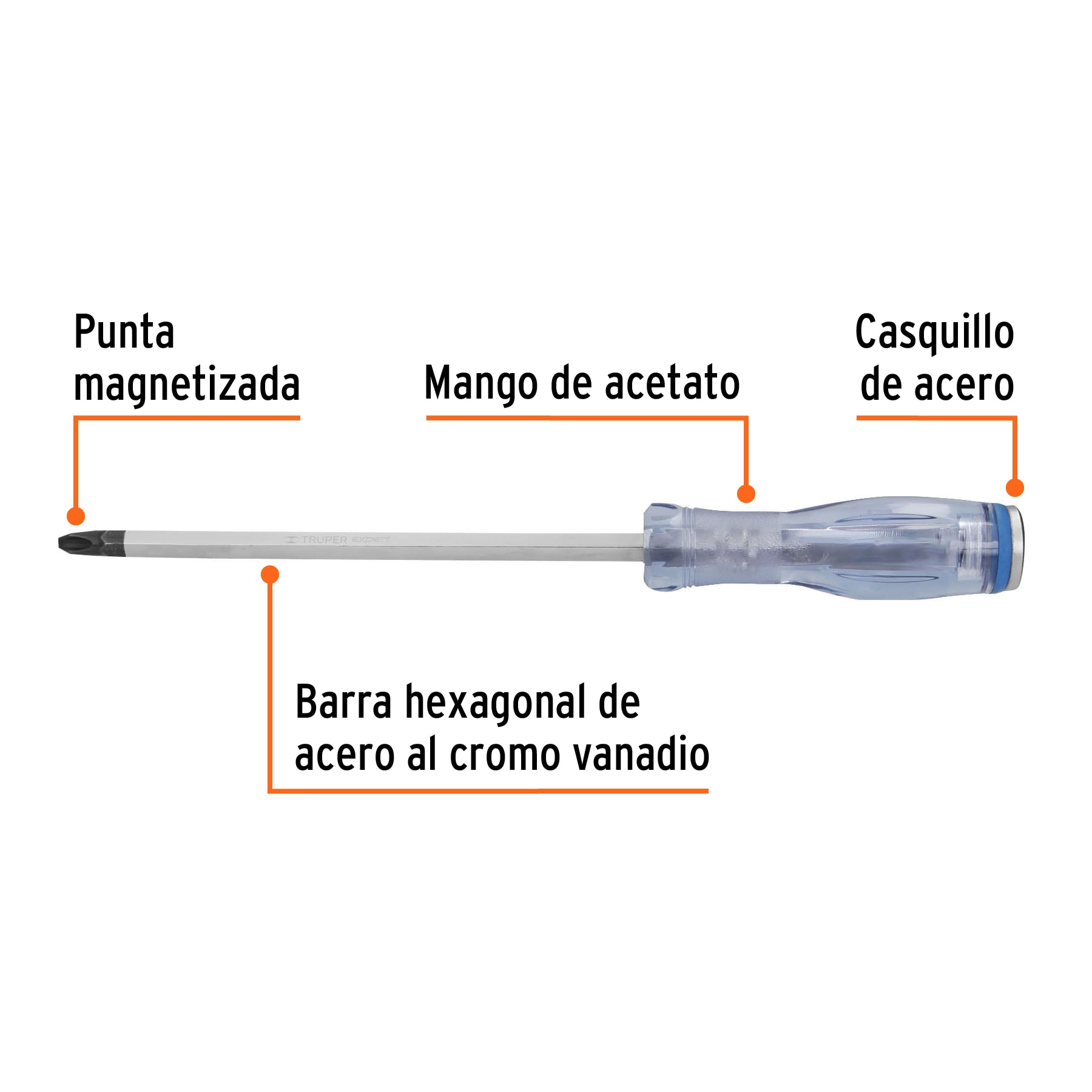 DESARMADOR DE GOLPE 3/8"X8" BARRA HEXAGONAL