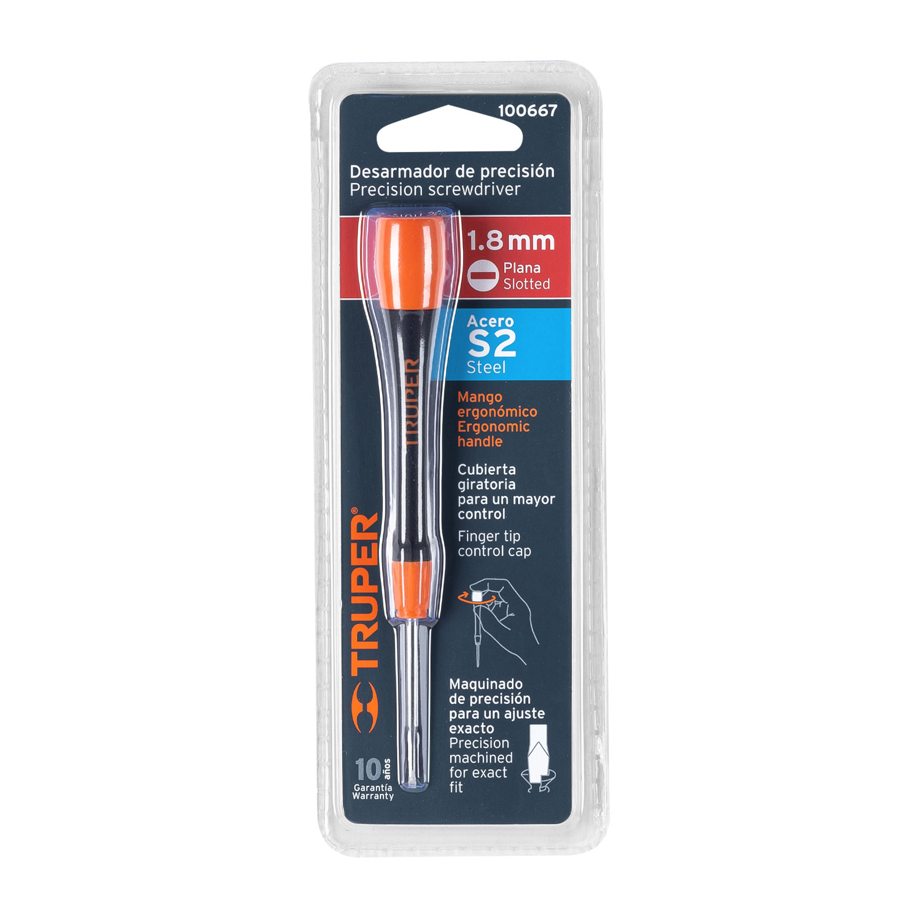 Desarmador de precisión plano de 1.8 mm