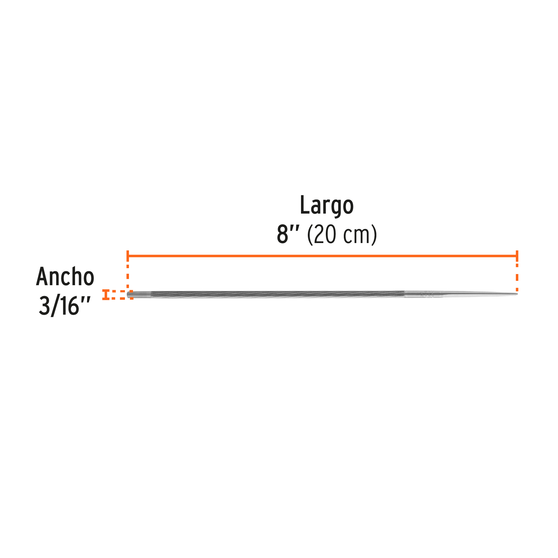 Lima para motosierra, 3/16" profesional