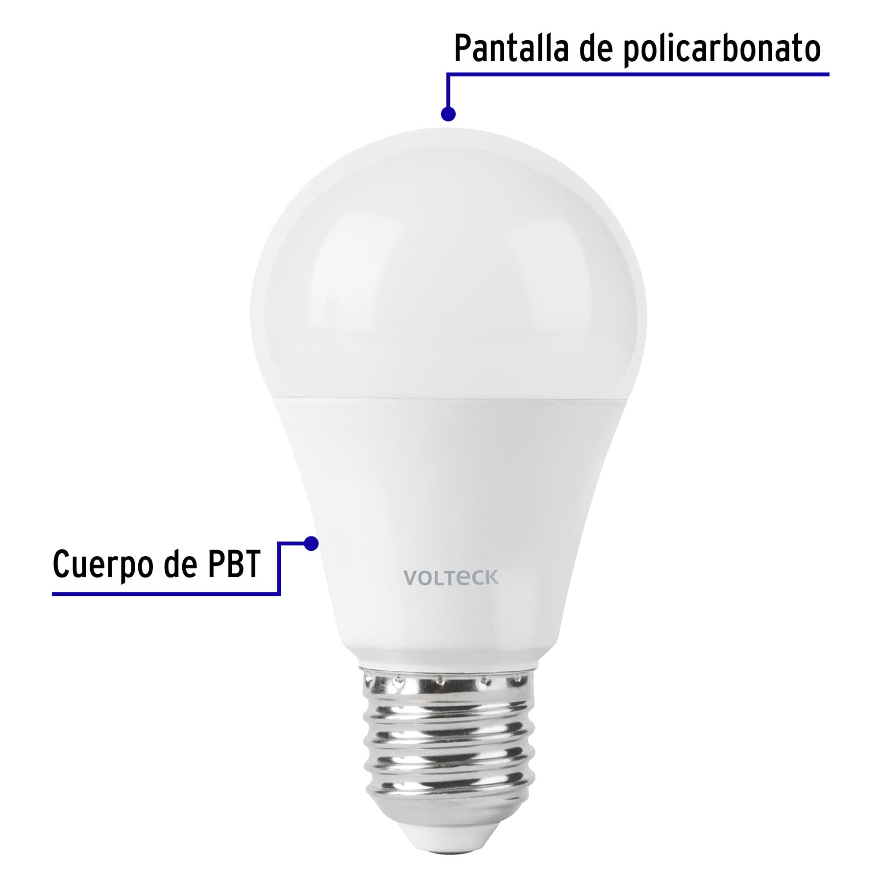 Lámpara LED tipo bulbo A19 9 W con sensor de movimiento