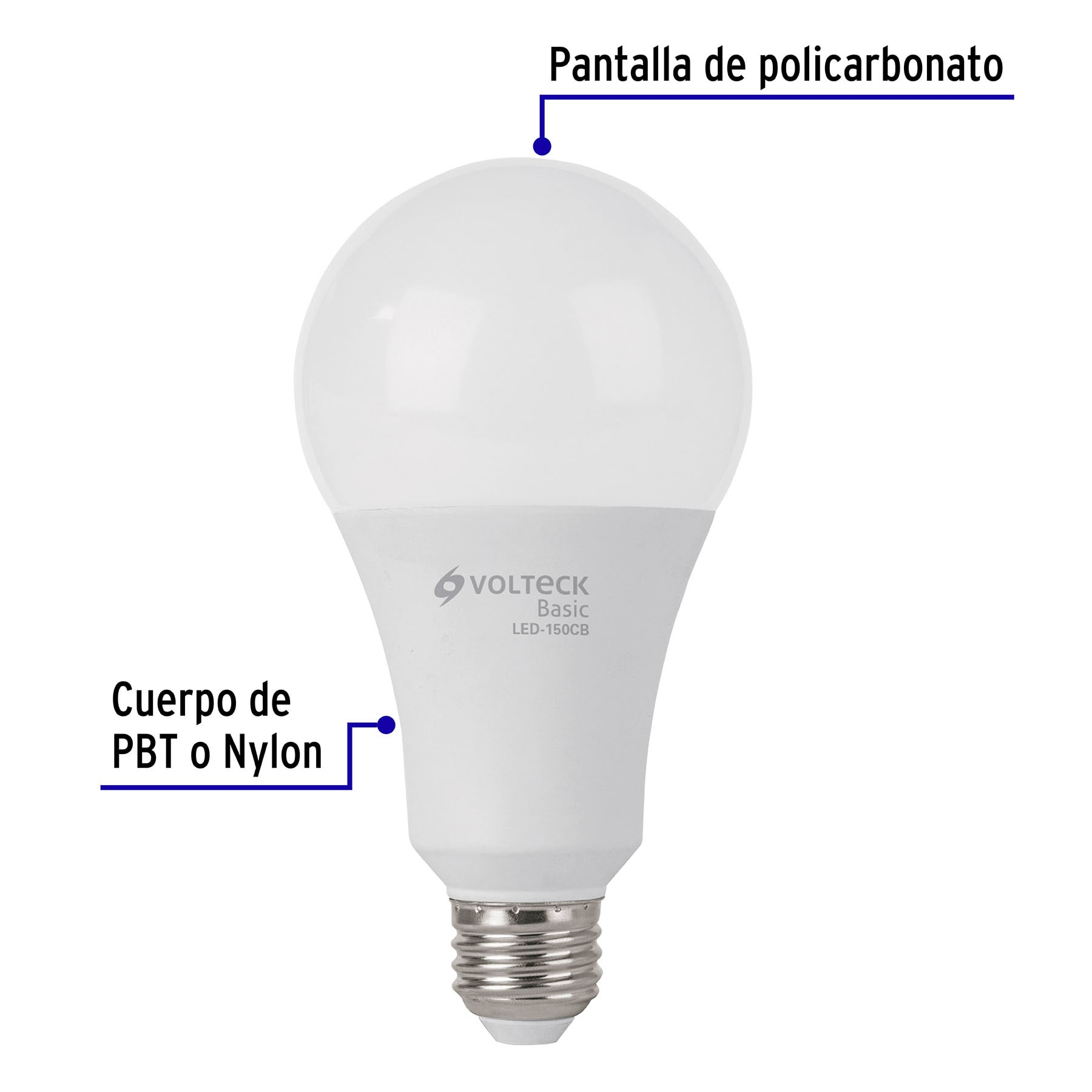 Lámpara de LED tipo bulbo A25 18 W, luz cálida, caja, Basic