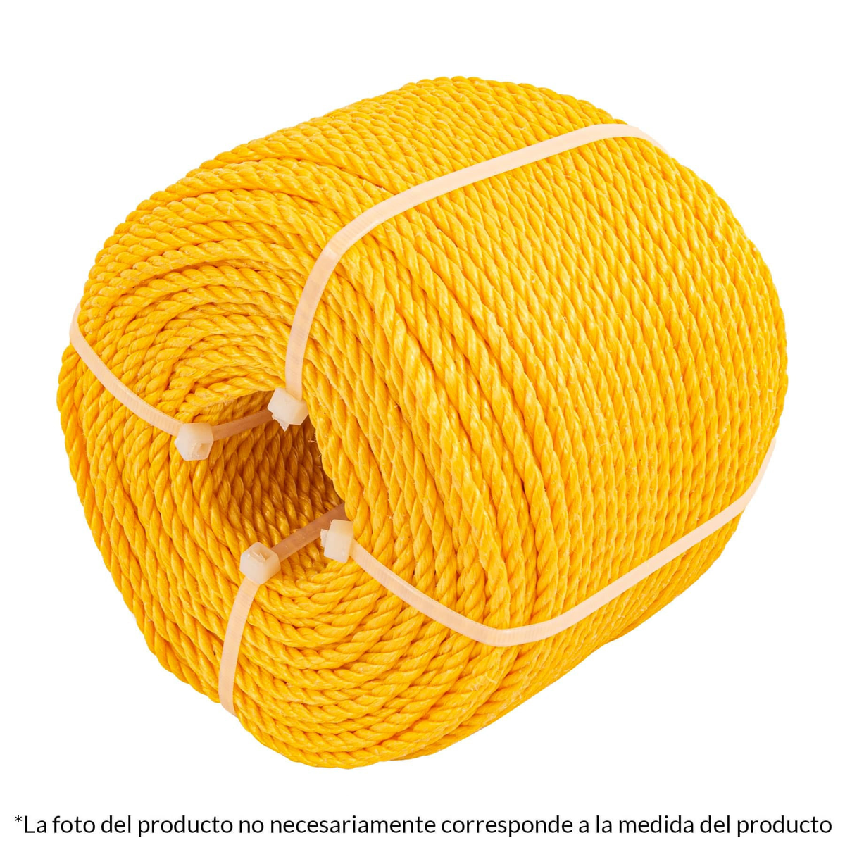 Kilo de cuerda torcida de polipropileno amarilla de 4 mm