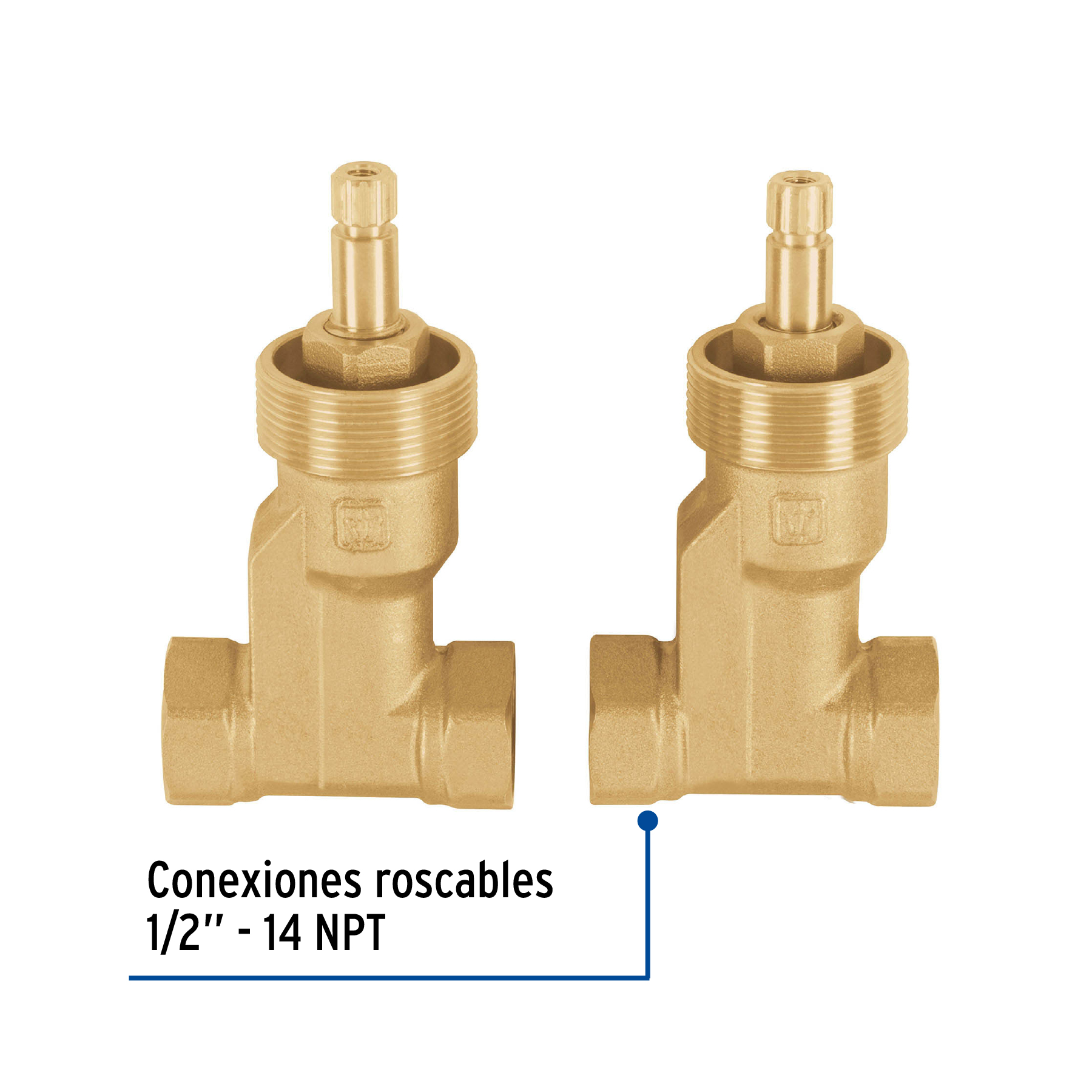 Jgo 2 llaves de empotrar roscables, Basic