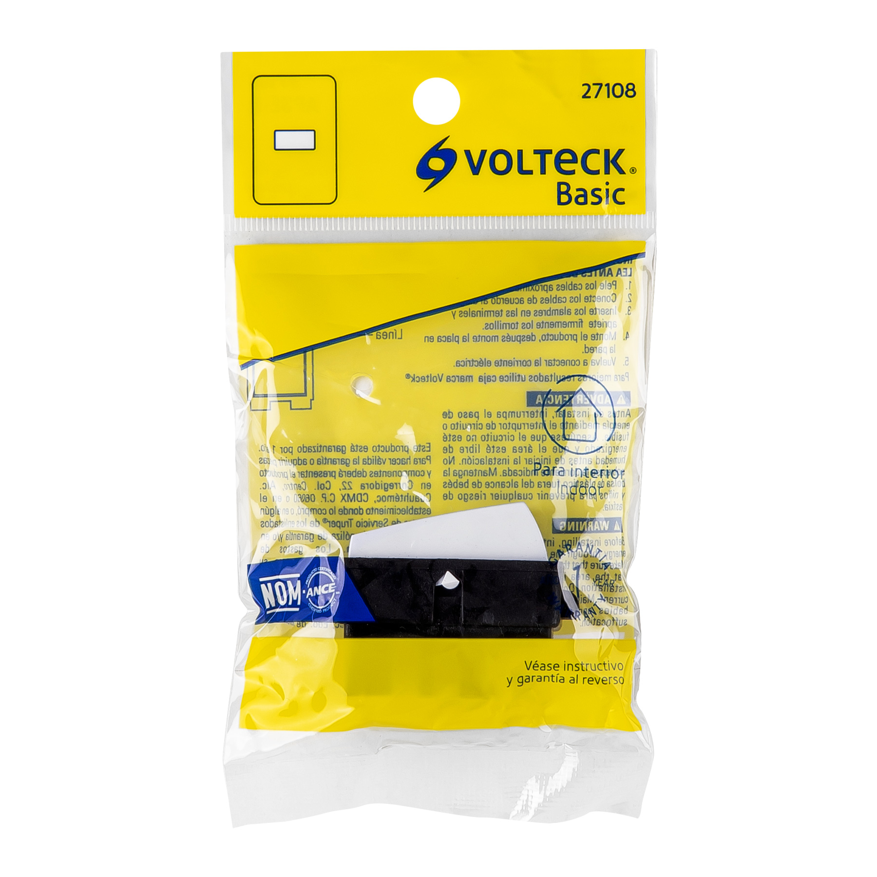 Interruptor sencillo, Volteck Basic