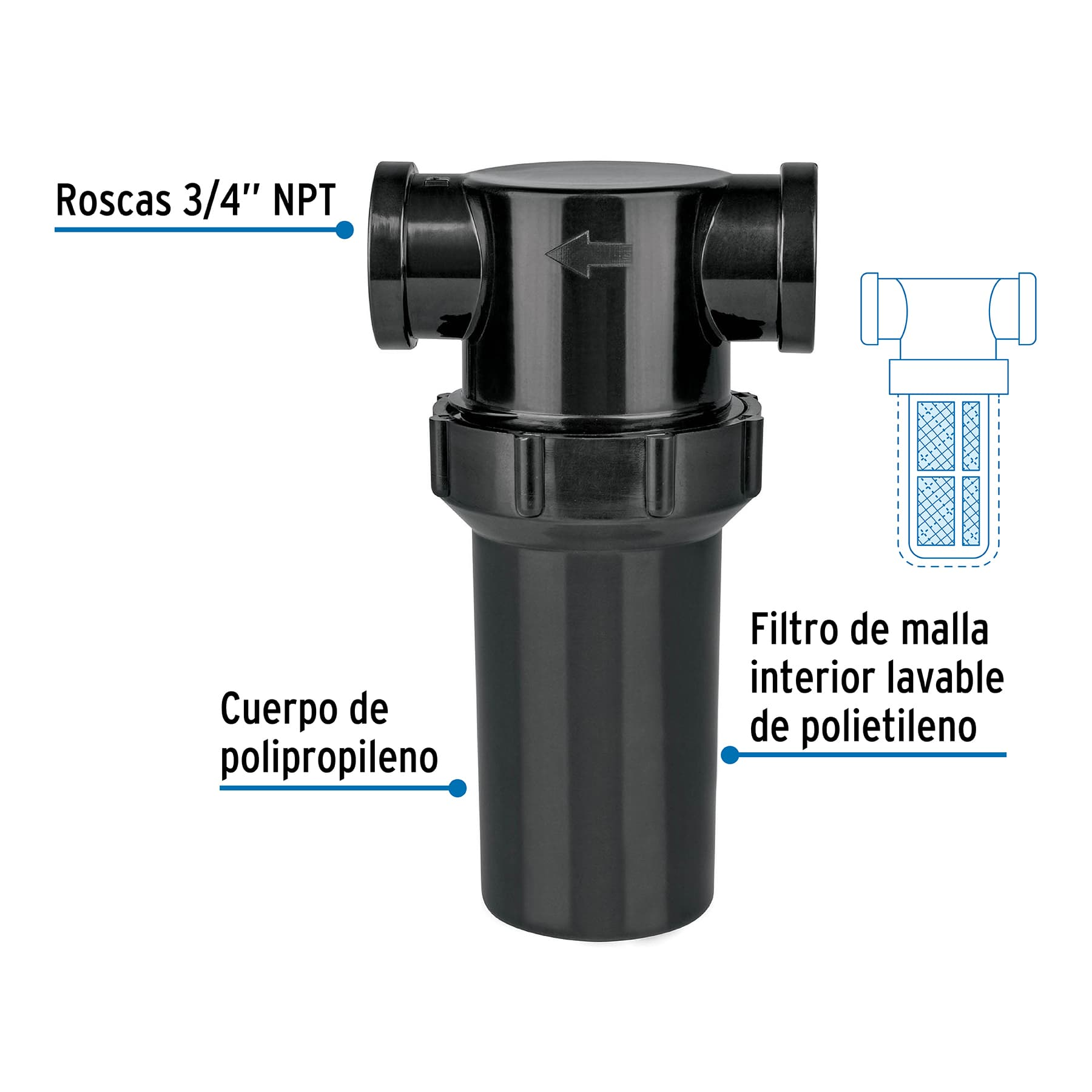 Filtro de agua para tinaco