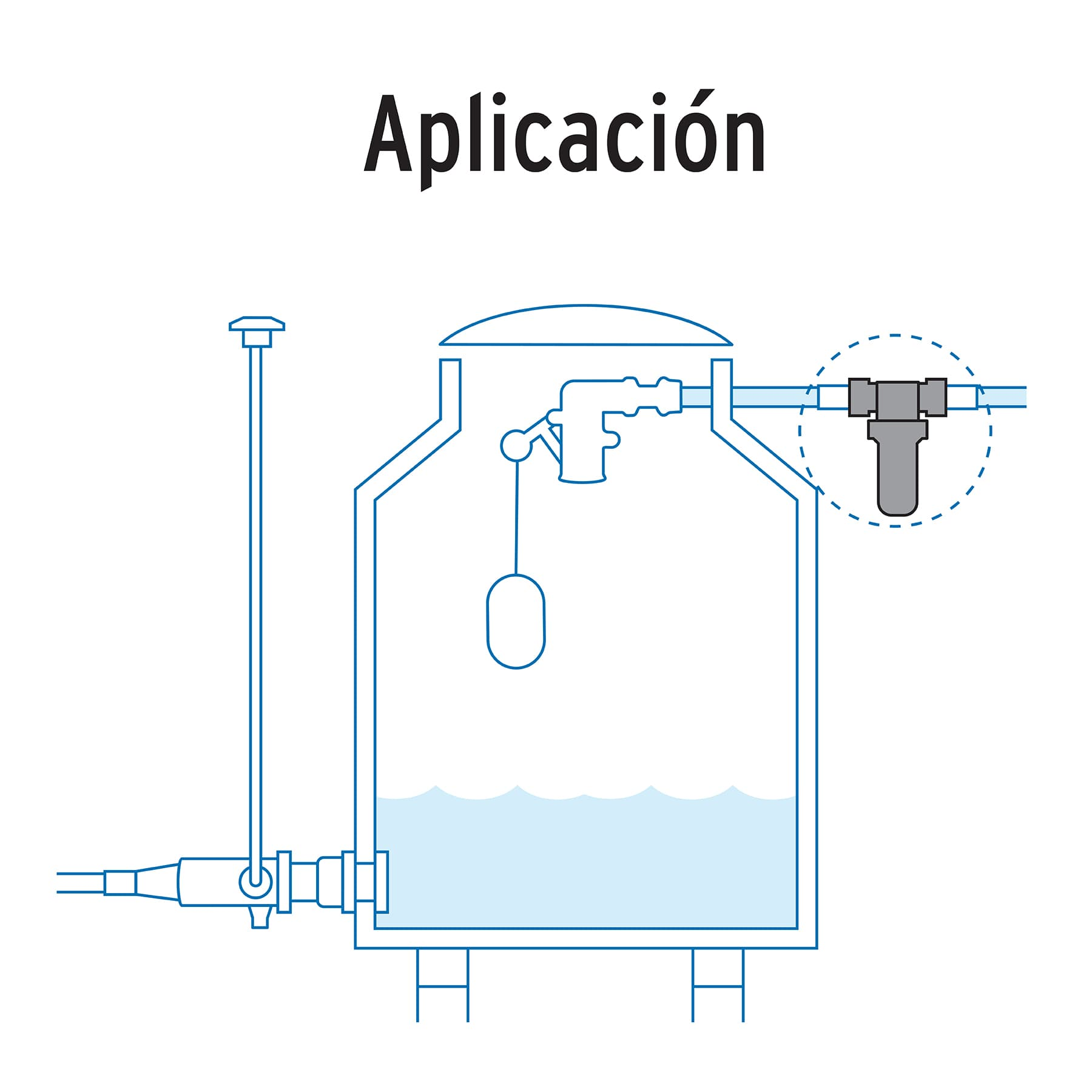 Filtro de agua para tinaco