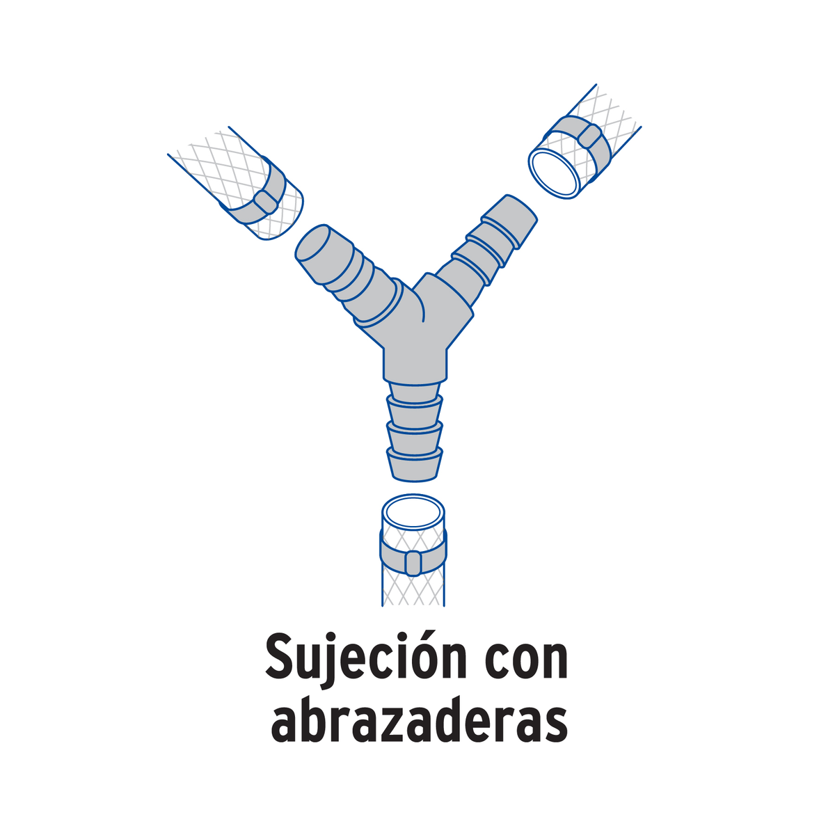 Y Inserción de polipropileno, 3/8"