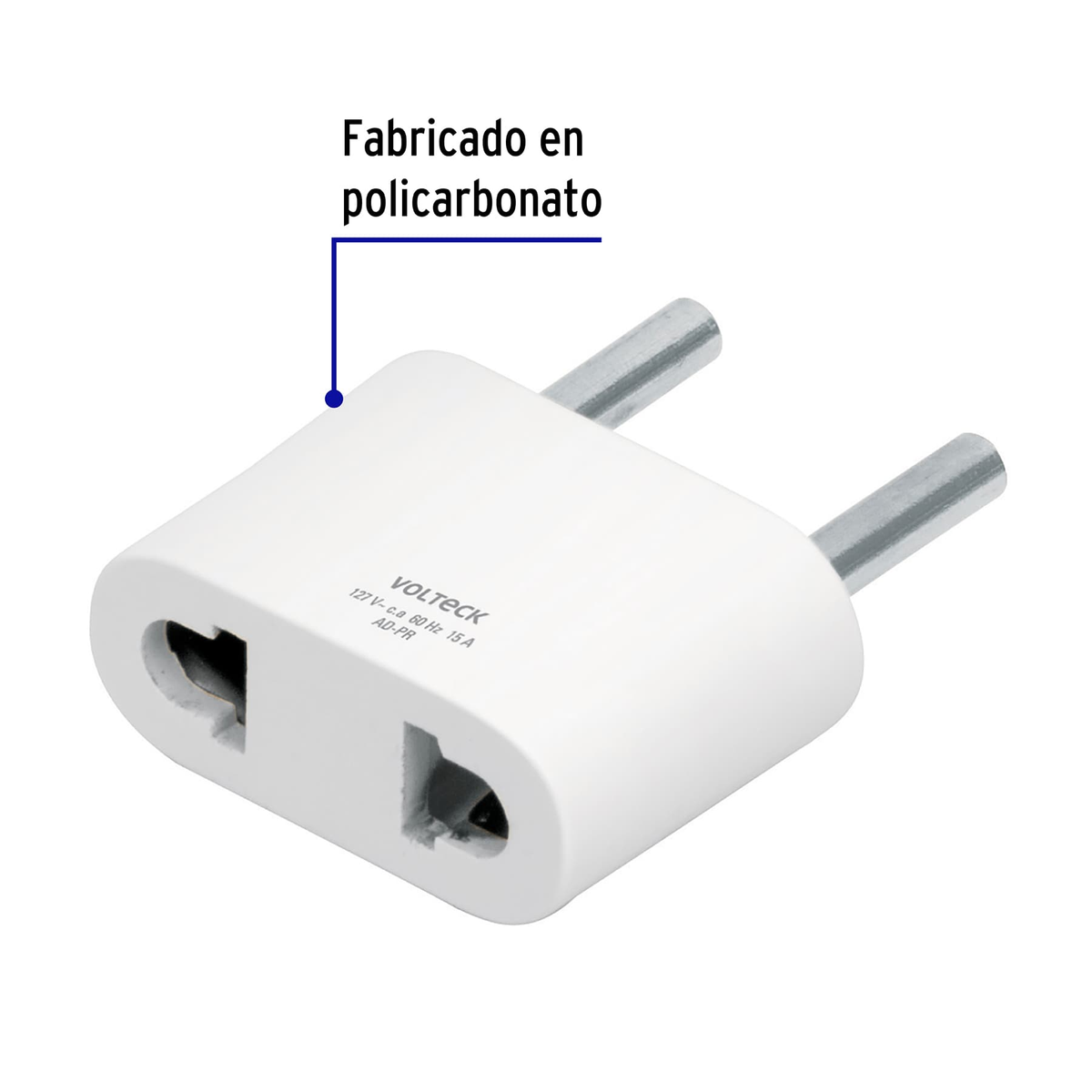 Adaptador barra plana a redonda