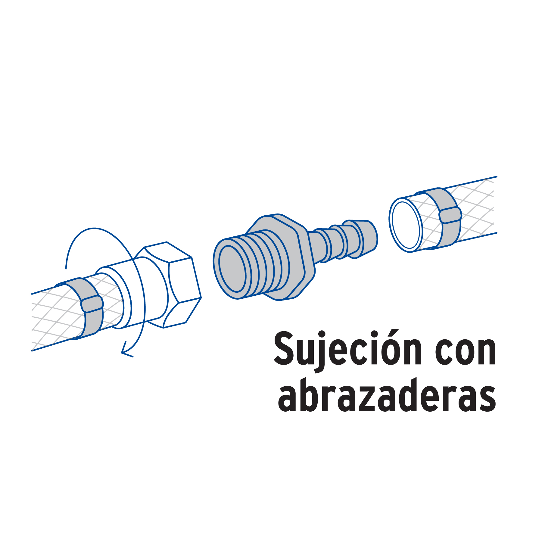 Adaptador inserción rosca exterior, 1/2"x3/8"