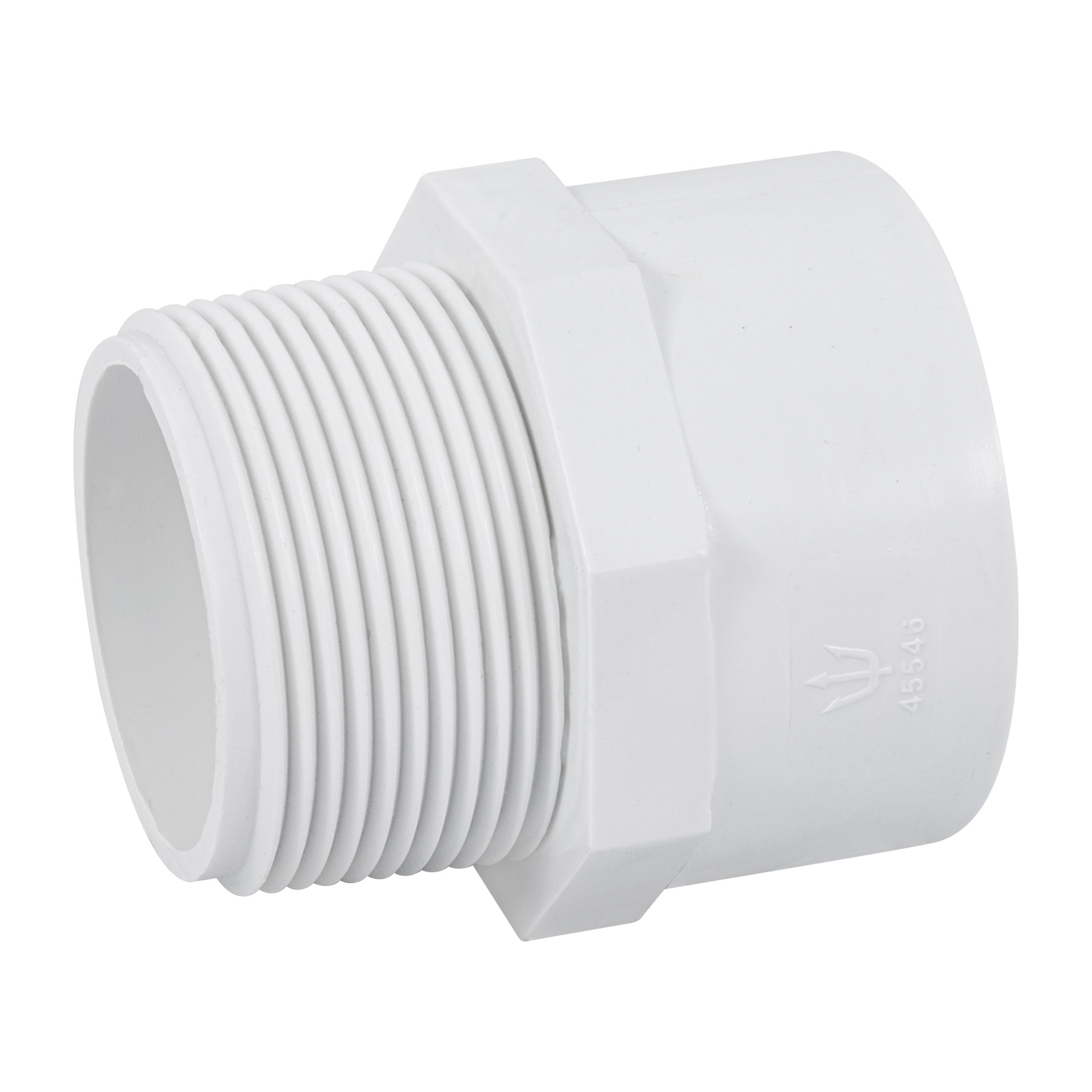 Adaptador macho de PVC, 1-1/2"