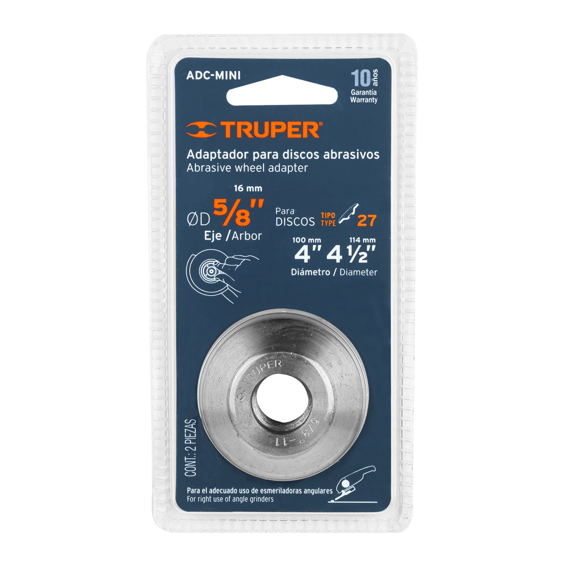 Adaptador para discos de 4 y 4-1/2", tipo 42