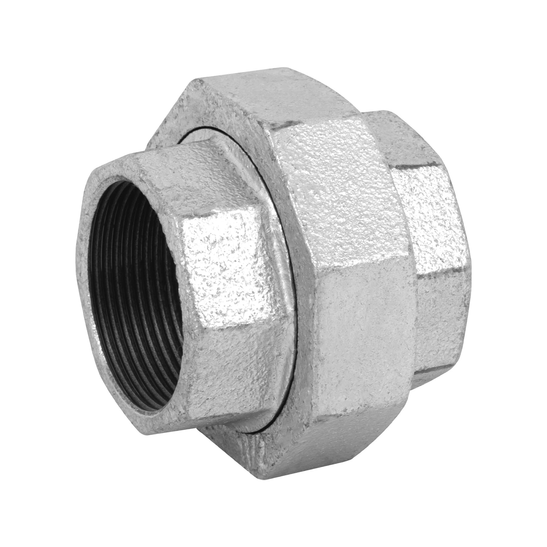 Tuerca unión, acero galvanizado, 1-1/2"