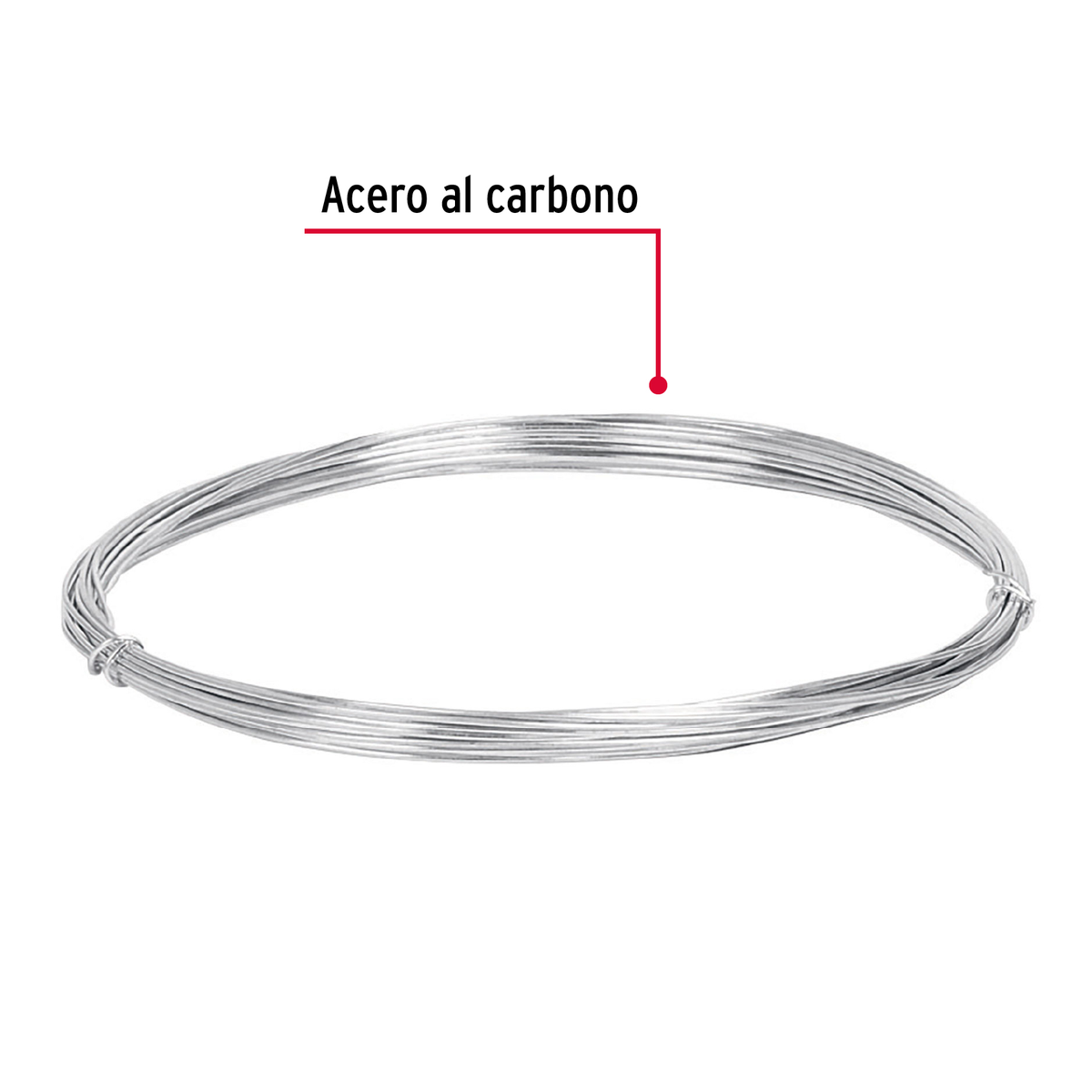 Alambre galvanizado, rollo 30 g, en bolsa, calibre 22