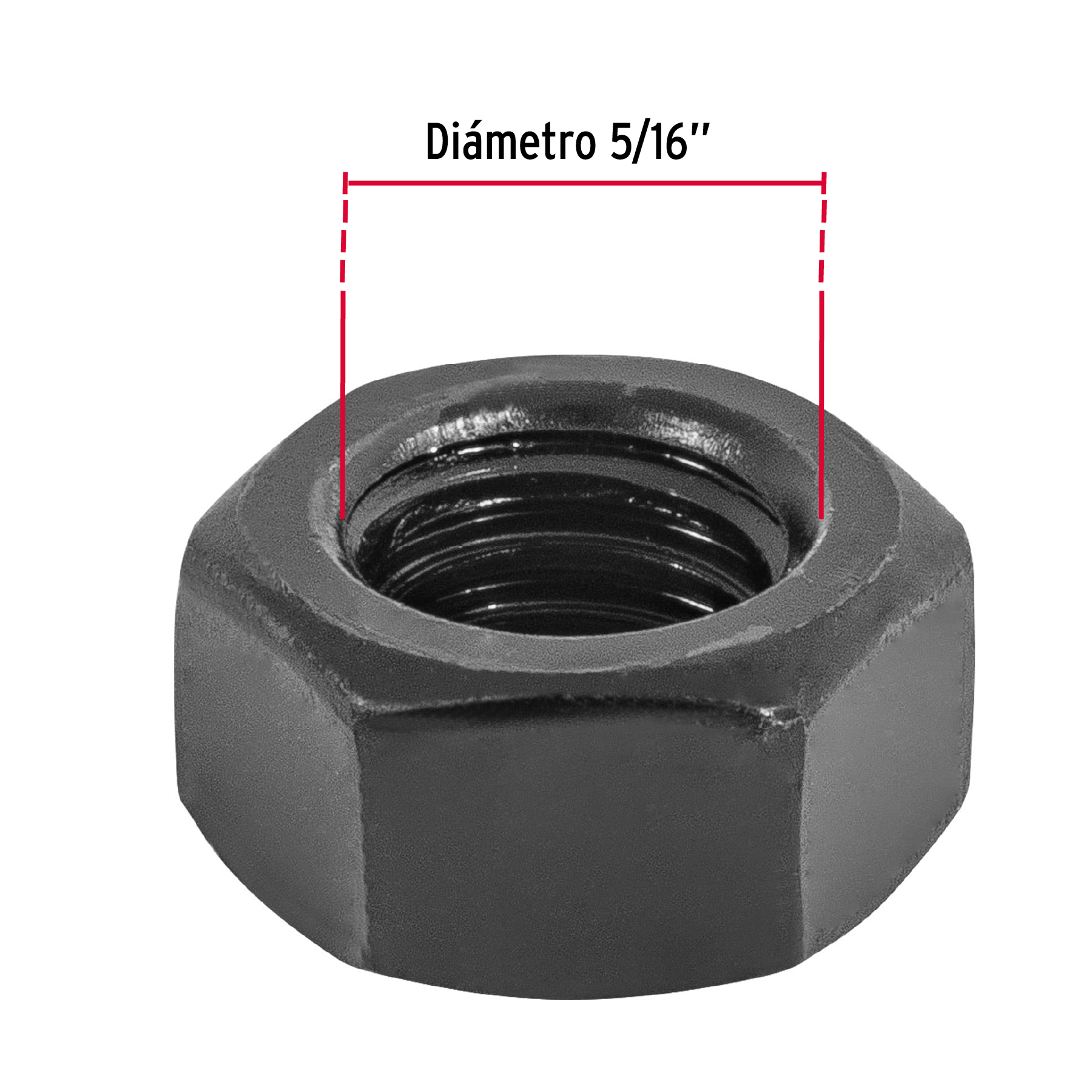 Tuerca grado 5, 5/16"
