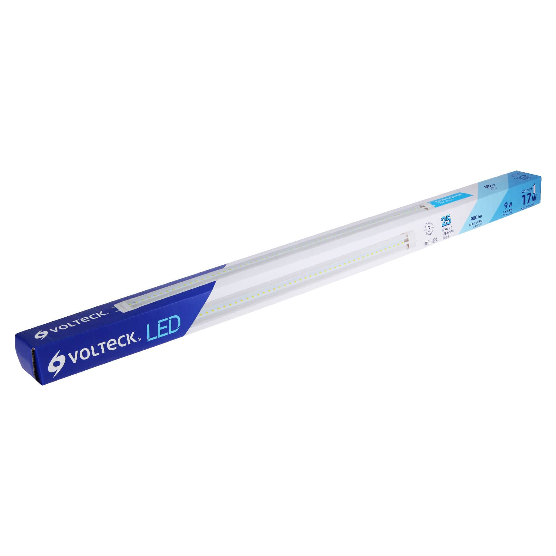 Tubo de LED T8, pantalla transparente, base G13, 9 W, 60cm