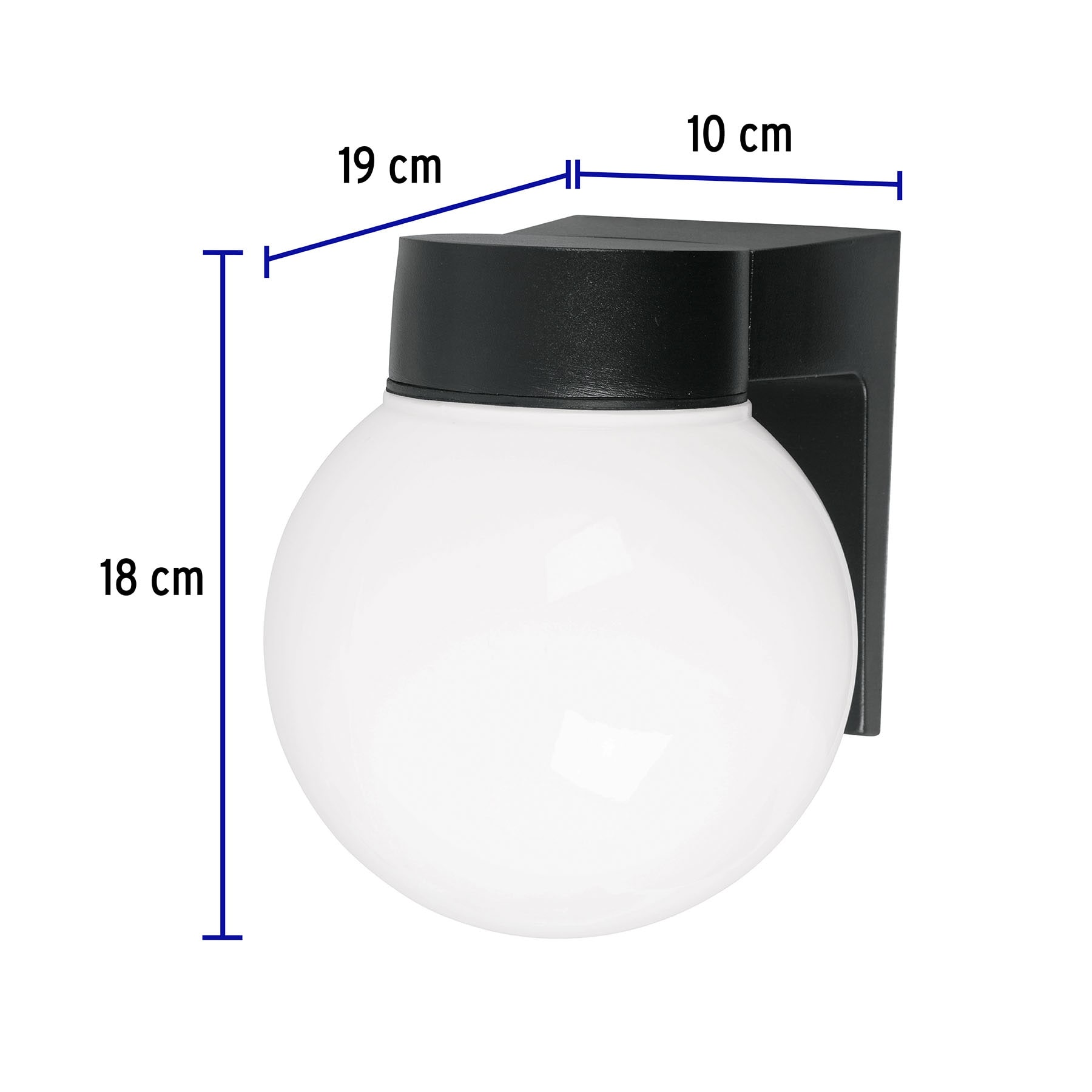 Arbotante tipo globo, 1XE26