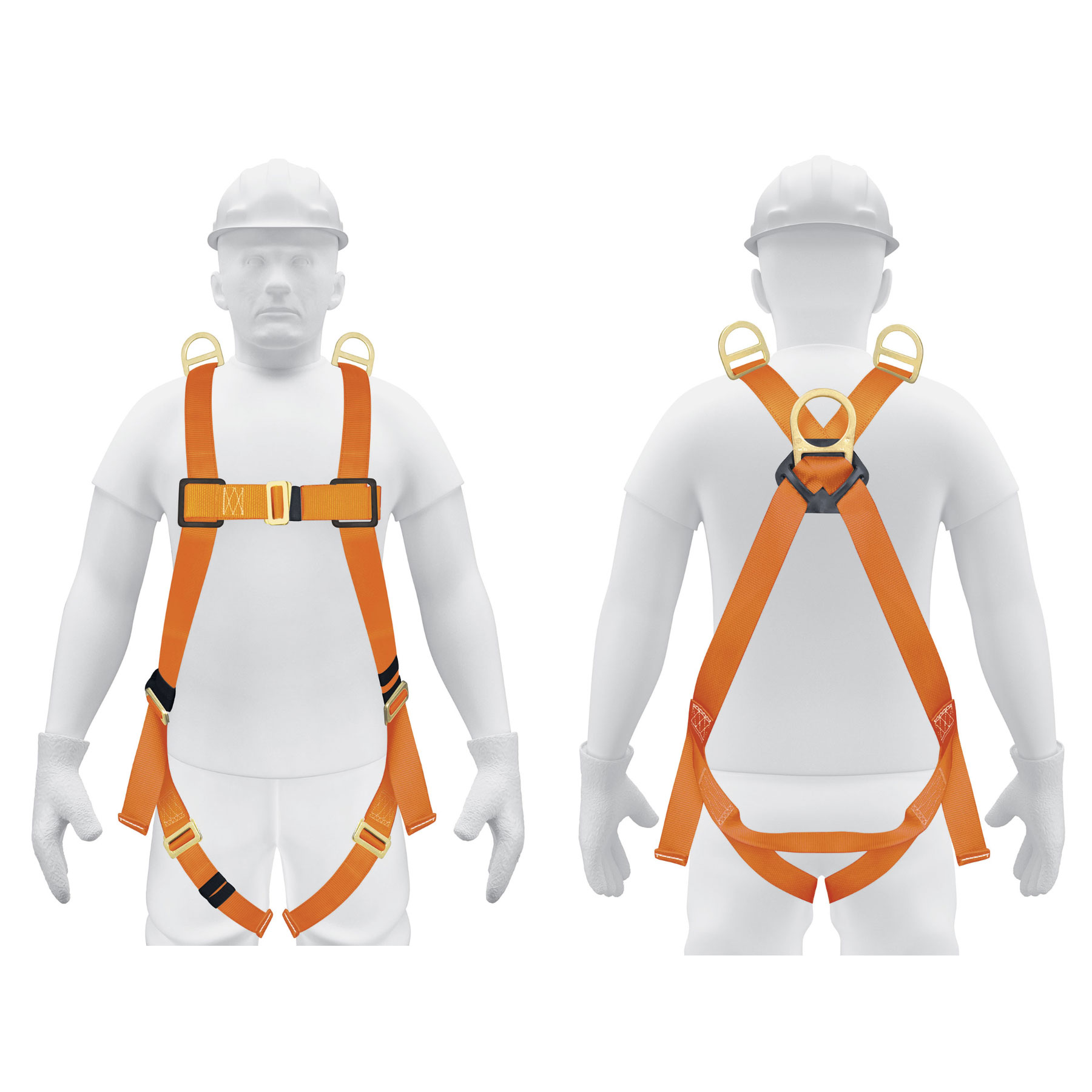 Arnés de cuerpo completo, 3 anillos, rescate