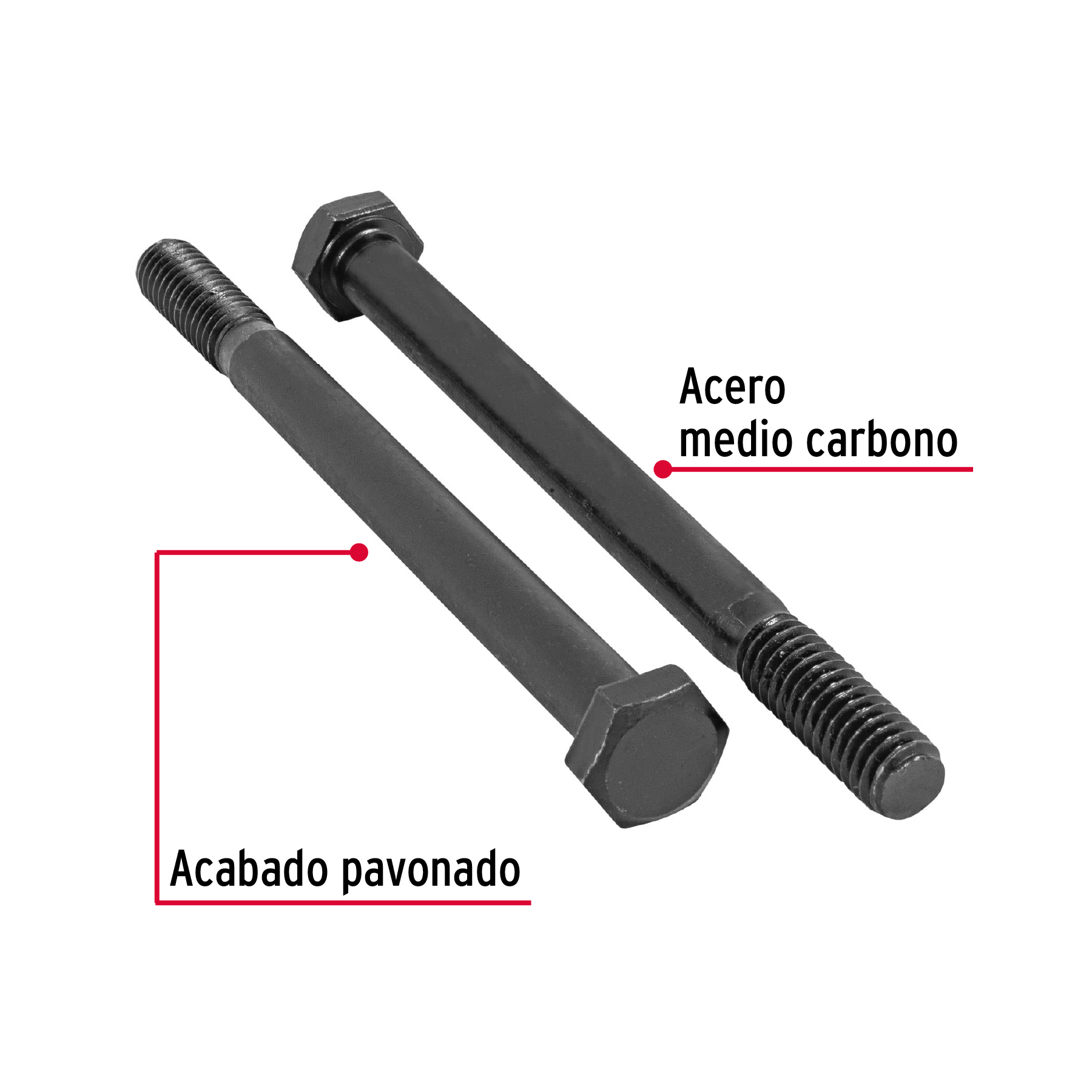 Tornillo Grado 5, 5/16 X 4", 50 piezas