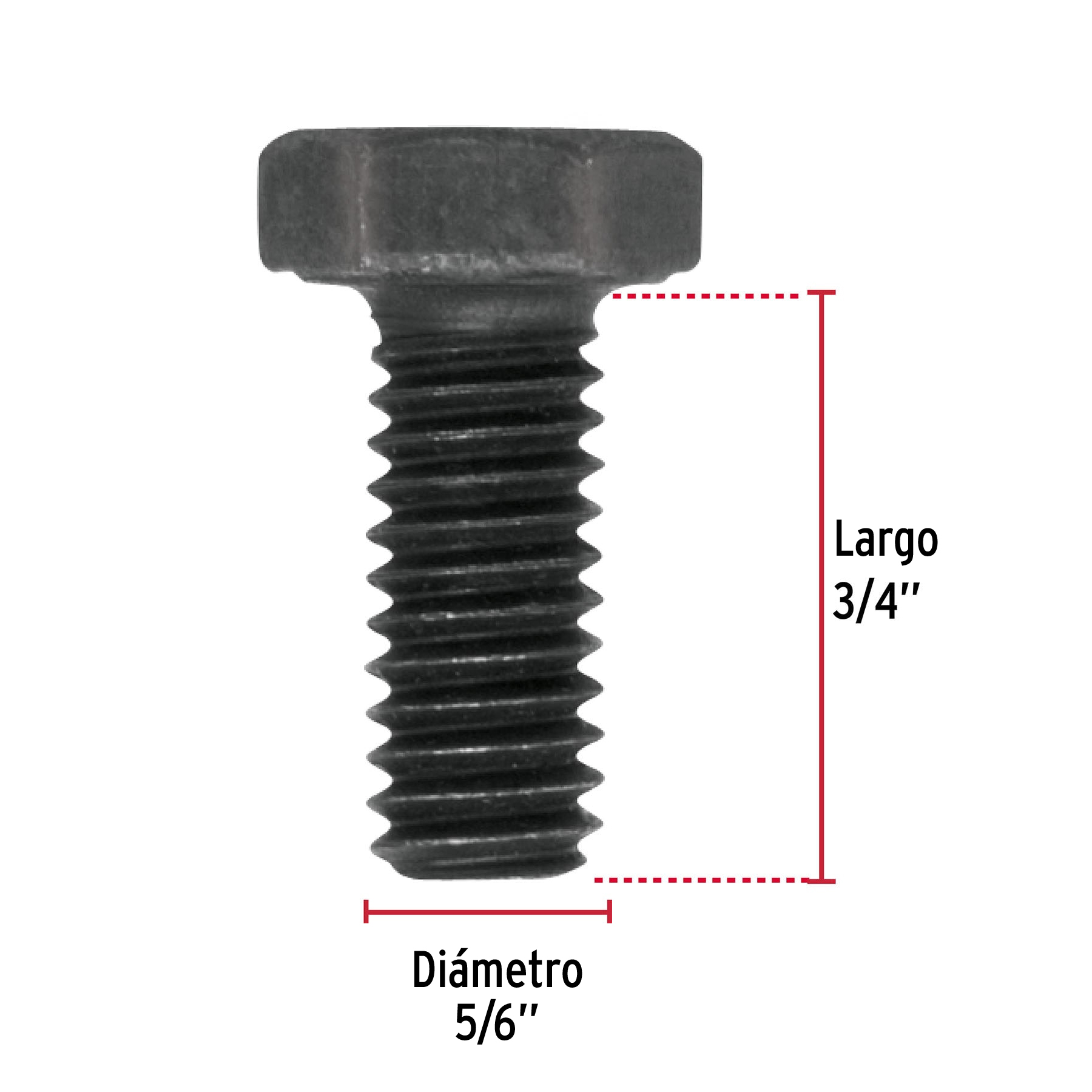 Tornillo Grado 5, 5/16 X 3/4", 80 piezas