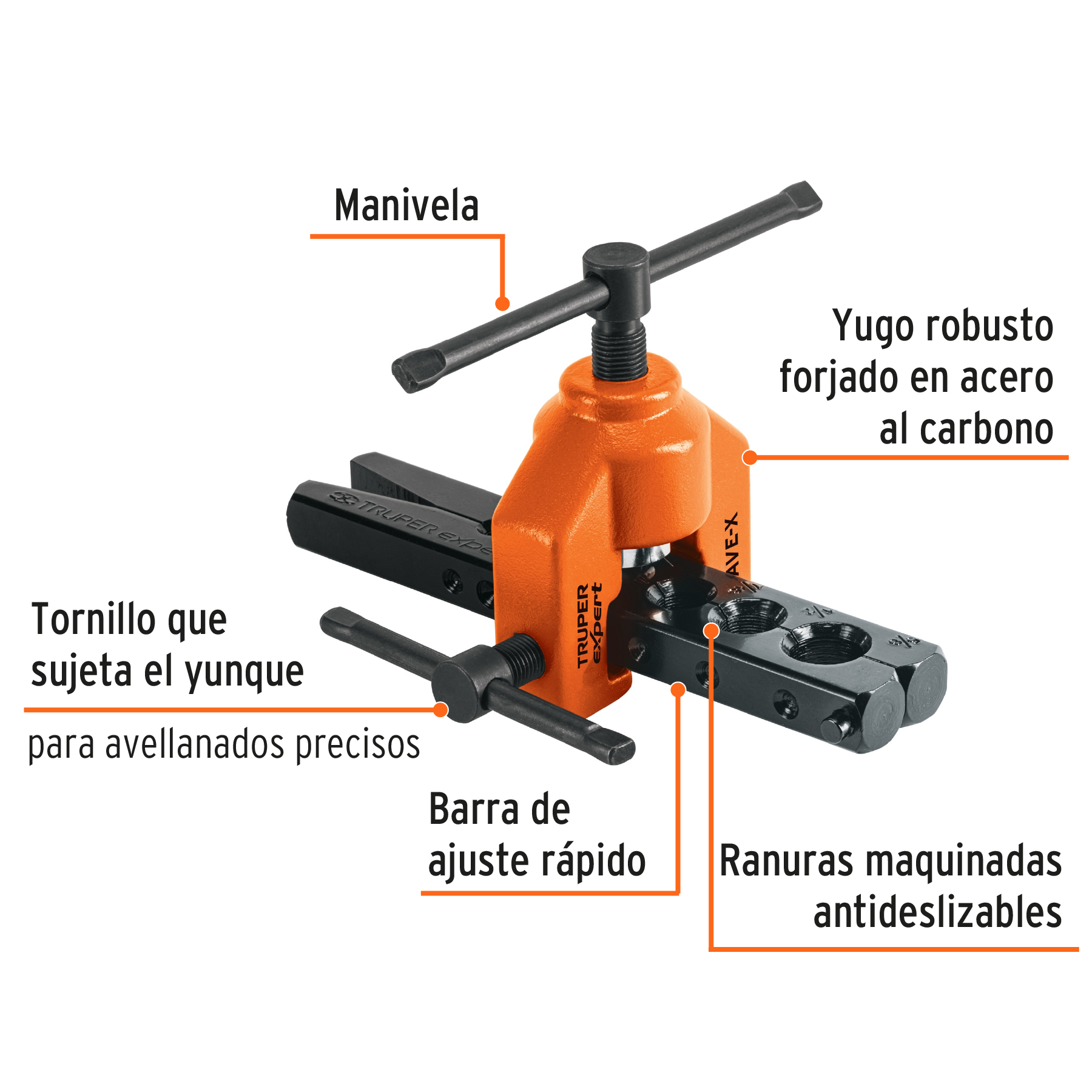 Avellanador 3/16" a 5/8"
