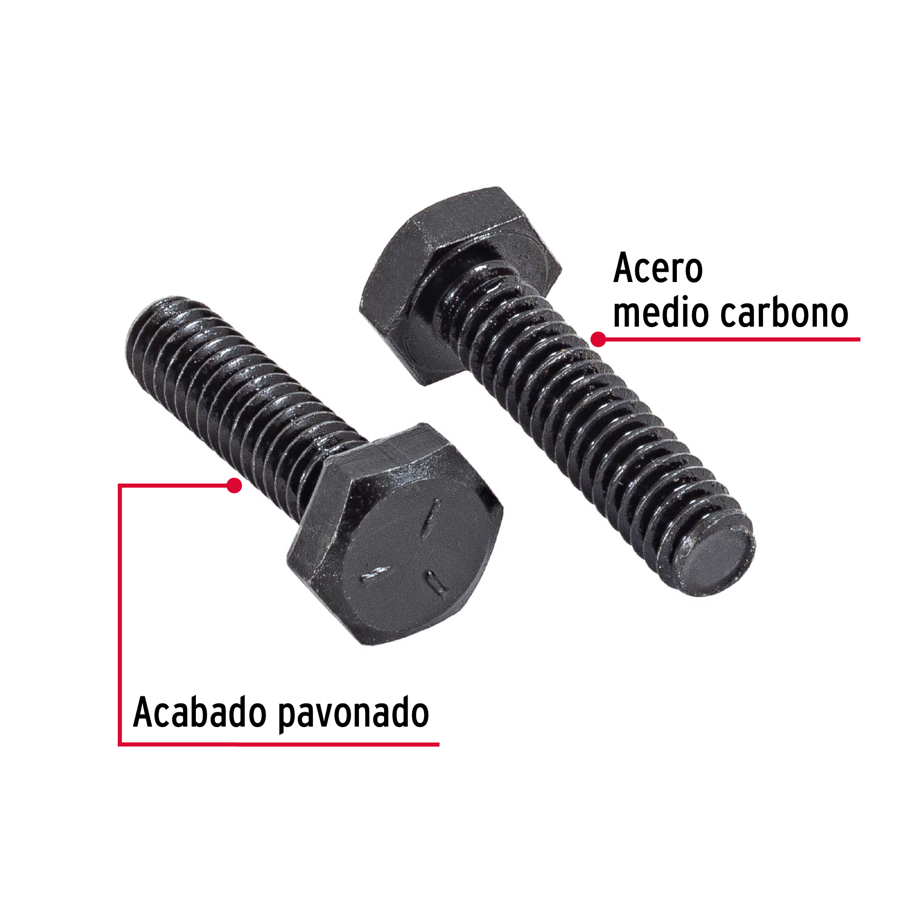 Tornillo Grado 5, 1/4 X 1", 100 piezas