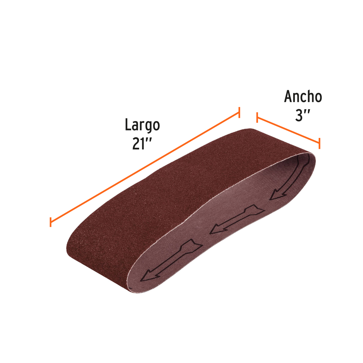 Banda de lija para madera 3x21" grano 120