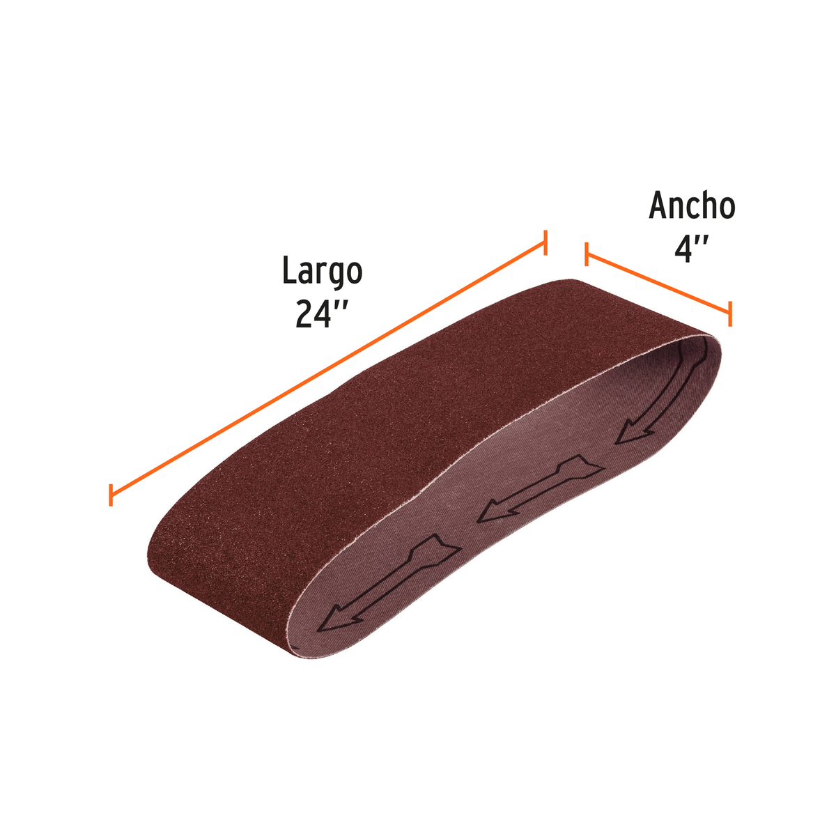 Banda de lija para madera 4x24" grano 36