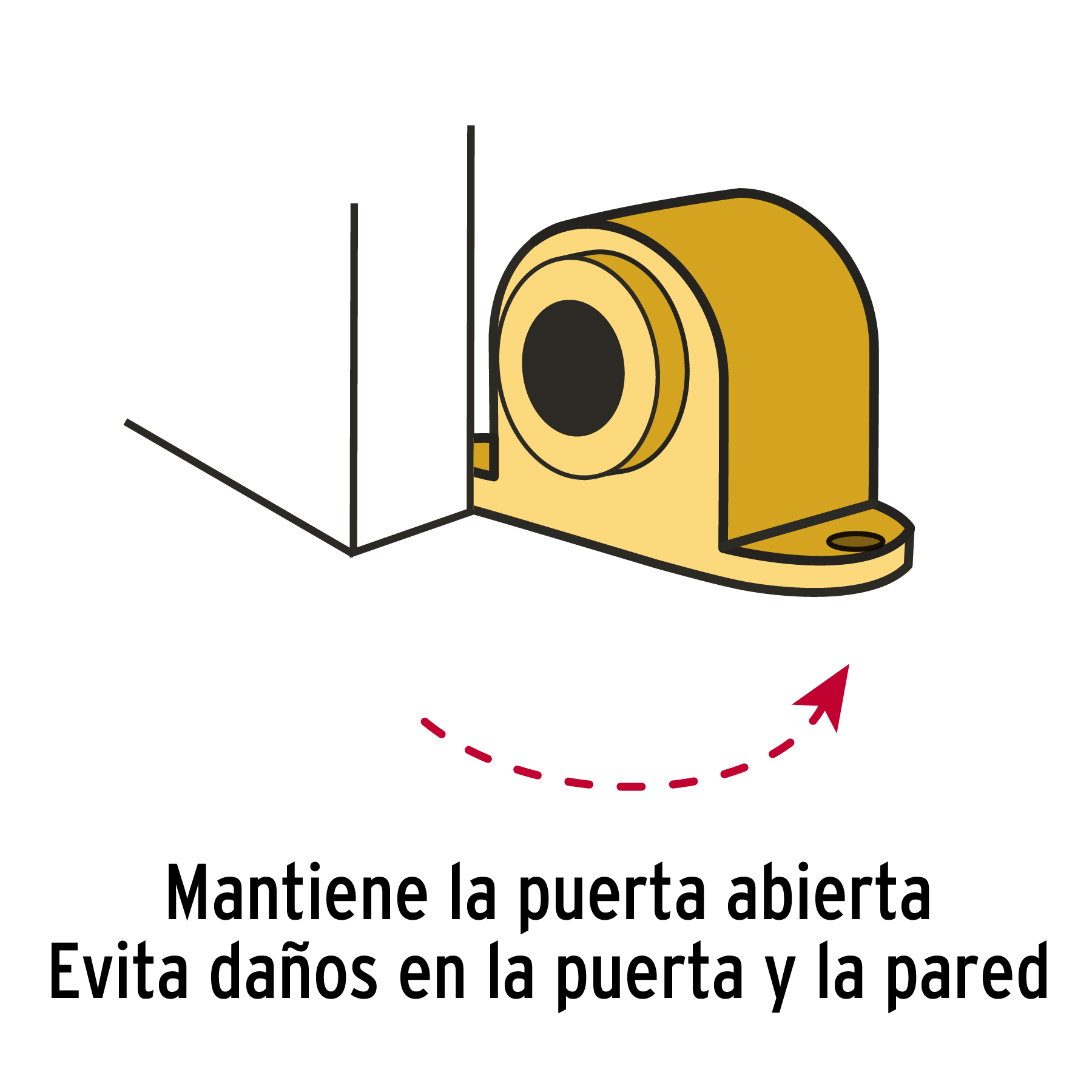 Tope magnético de latón