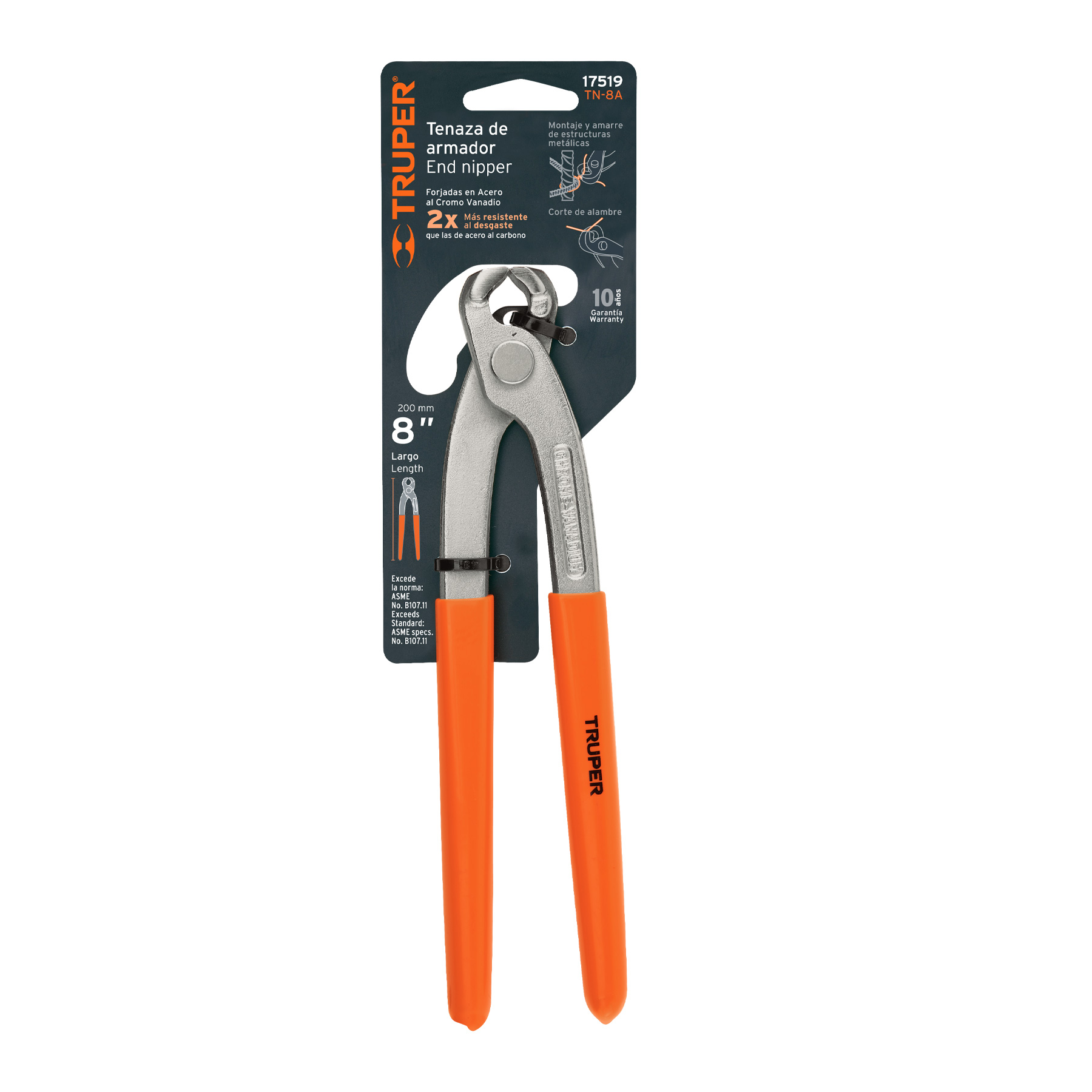 Tenaza de armador 8"